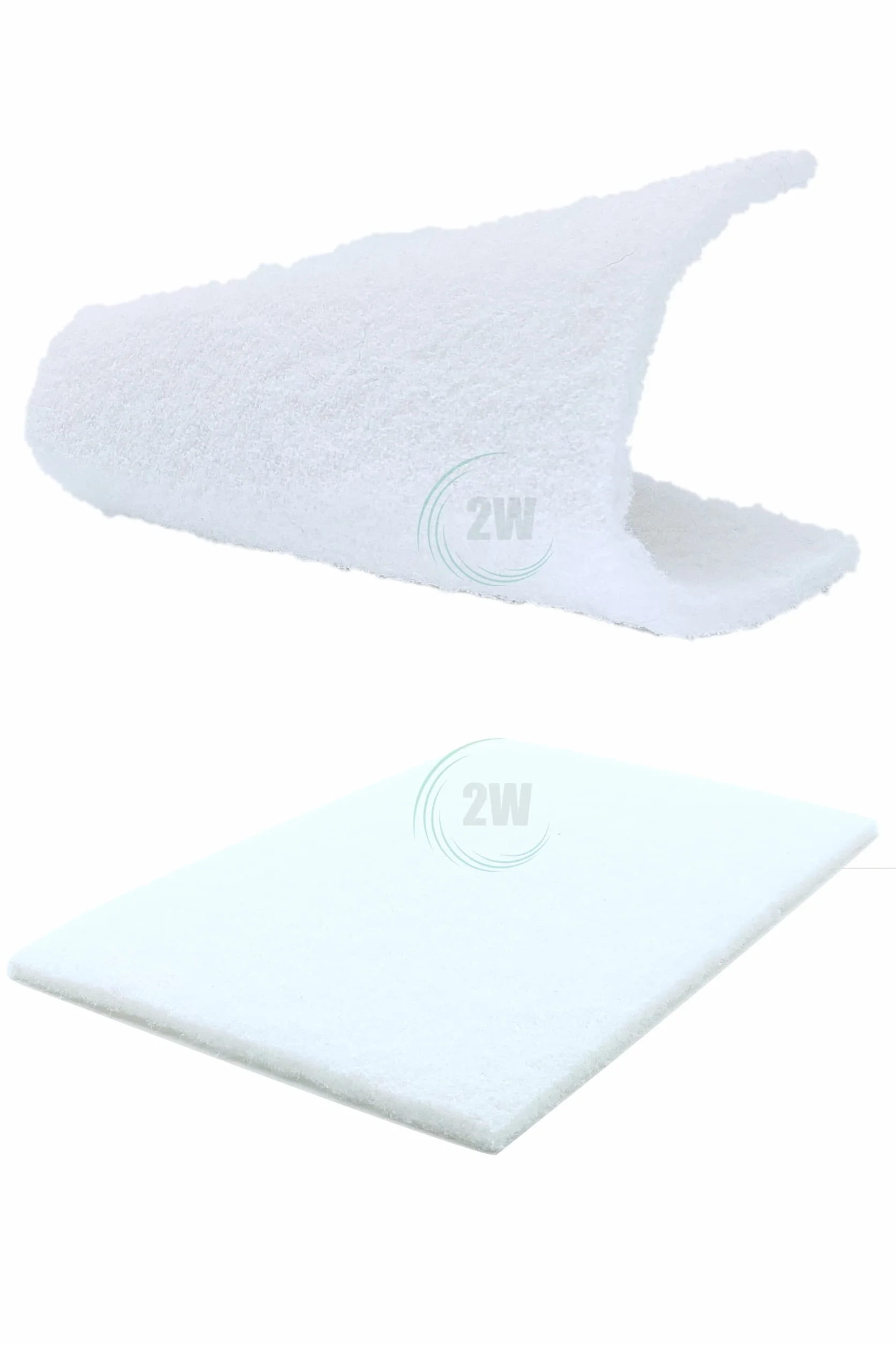 2W P4000 P4000 - Hoja de fieltro abrasivo (150 x 230 mm, 5 unidades), color blanco