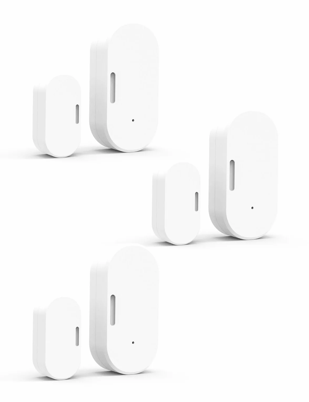 MOES Sensor de Puerta y Ventana Inteligente, Requiere Pasarela ZigBee Tuya, Detector de Luz Inalámbrico para Sistema de Alarma y Hogar, Compatible con Smart Life/MOES/Tuya, 3 Unidades