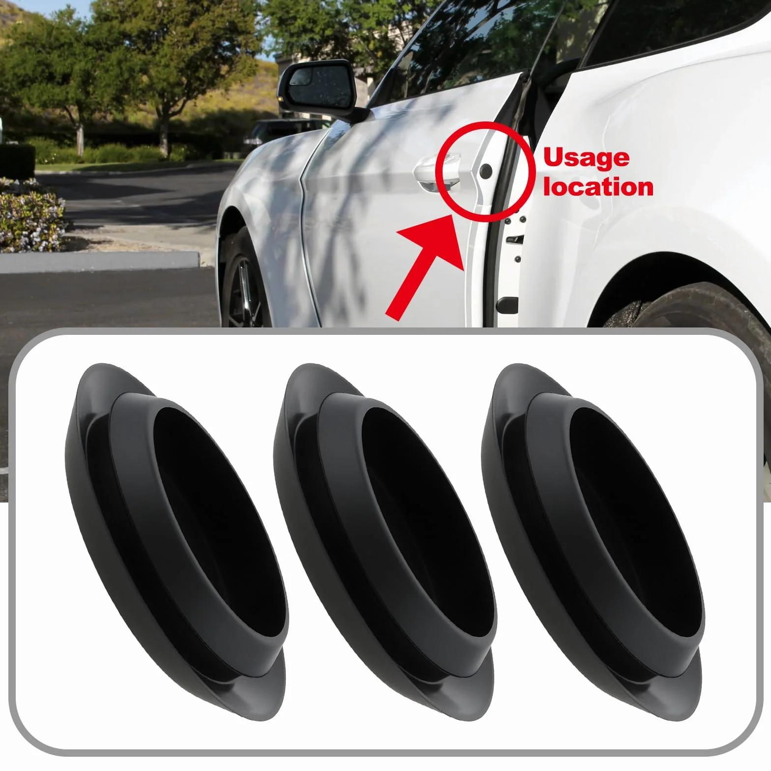 ECSiNG Tapón de Ojal Ciego para Panel de Carrocería Color Negro para Agujeros de 22-22,5 Mm 30 Unidades