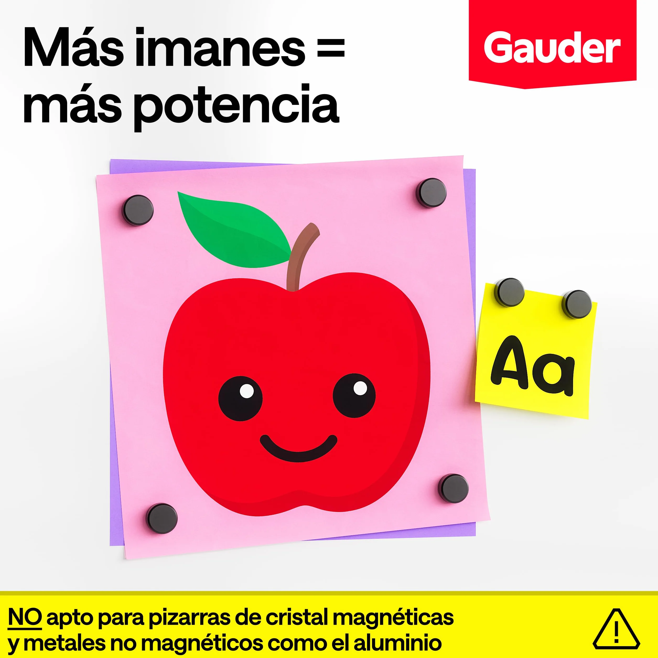 GAUDER Imanes para Pizarra Blanca 100 piezas 12 x 5 mm Discos Magnéticos Redondos Fuertes