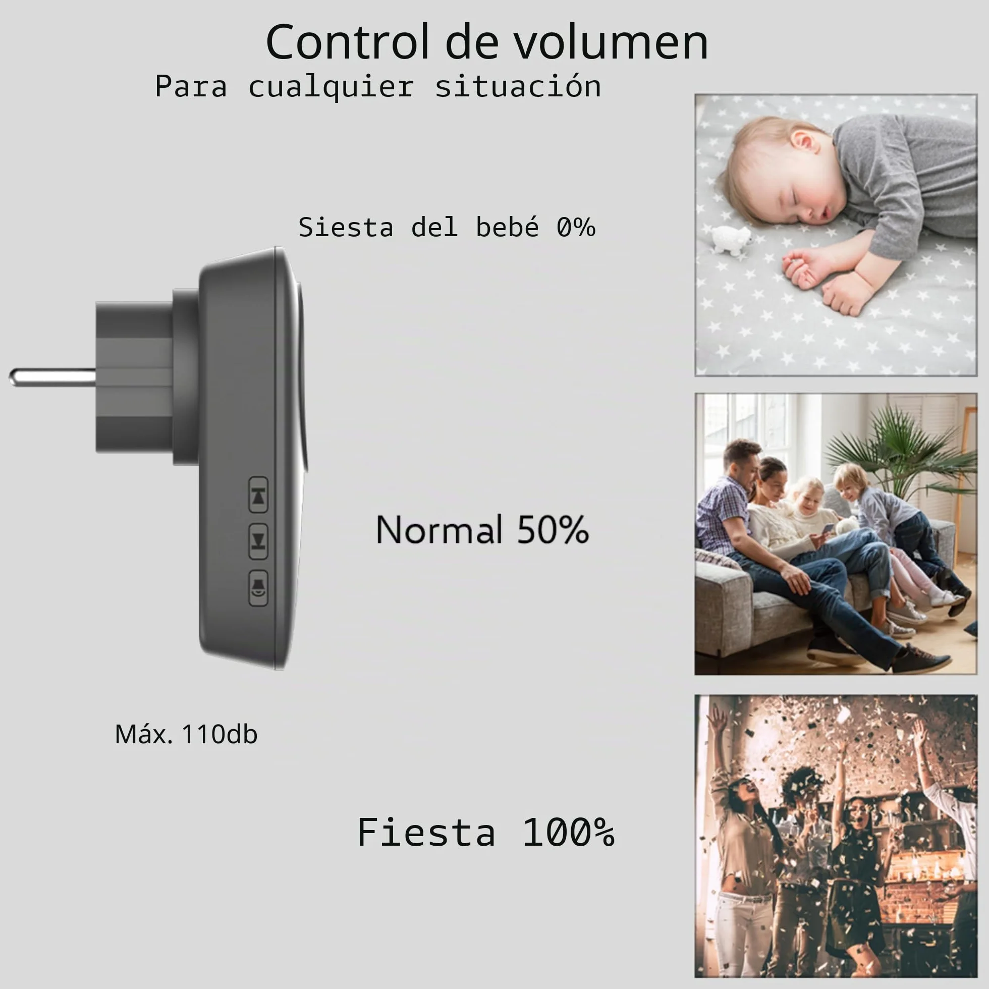 ELRO DB4000 Timbre cinético inalámbrico 2 receptores enchufables Países Bajos