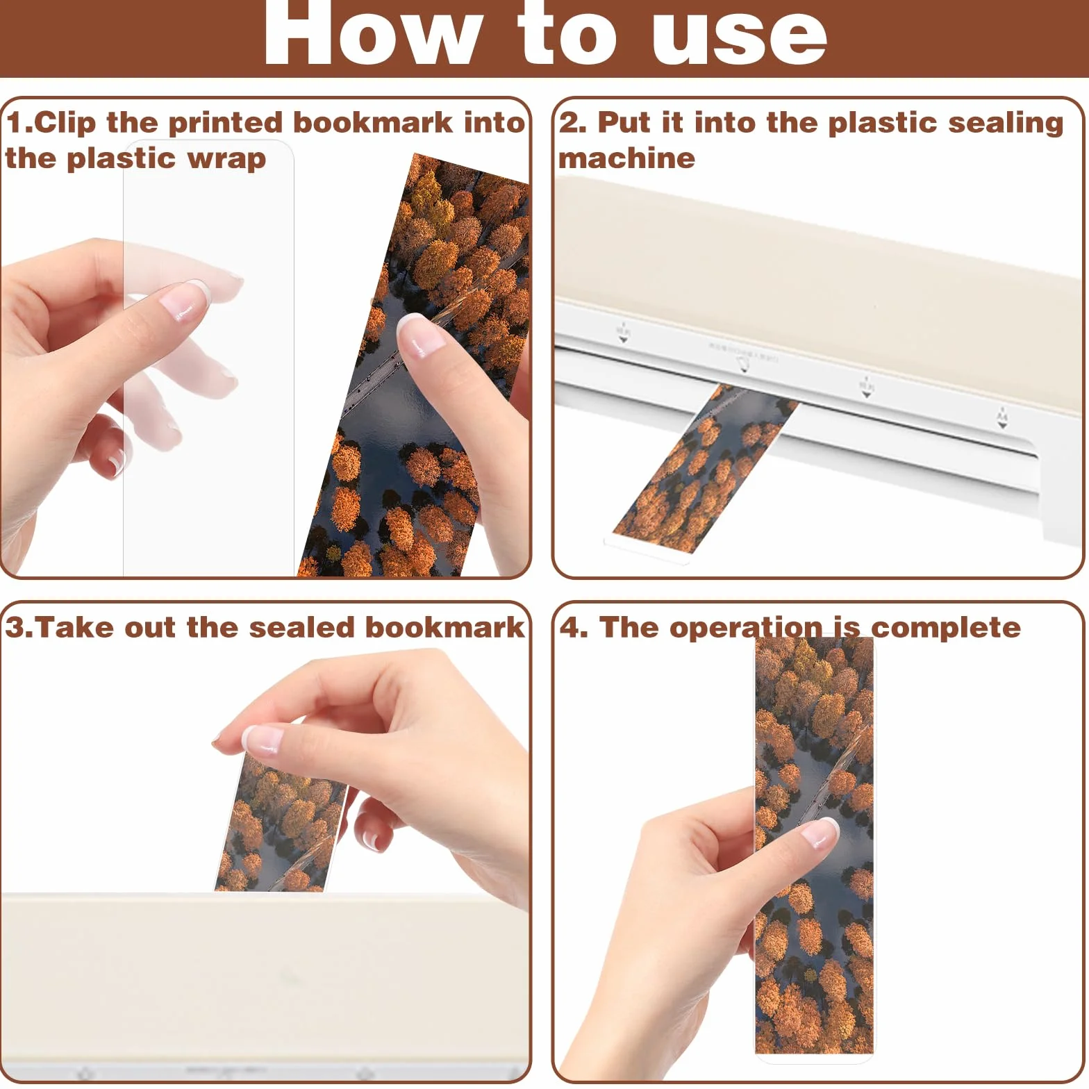 Fundas para marcapáginas Hot Laminator Sleeves, hojas laminadas, 120 unidades, compatibles lucencyes