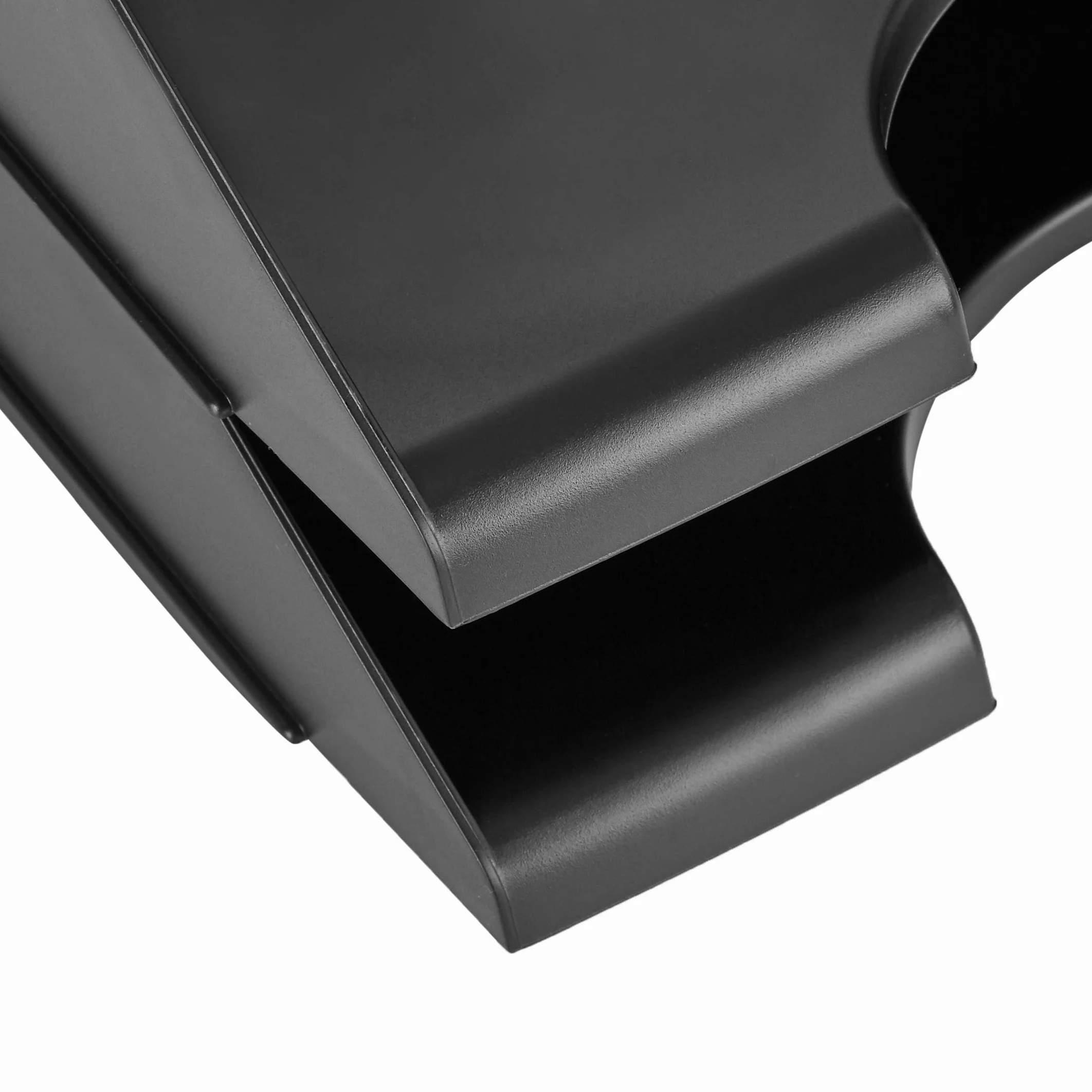 Amazon Basics Rectangular Organizador de cartas apilable, bandeja de escritorio, paquete de 2, Tamaño carta, negro