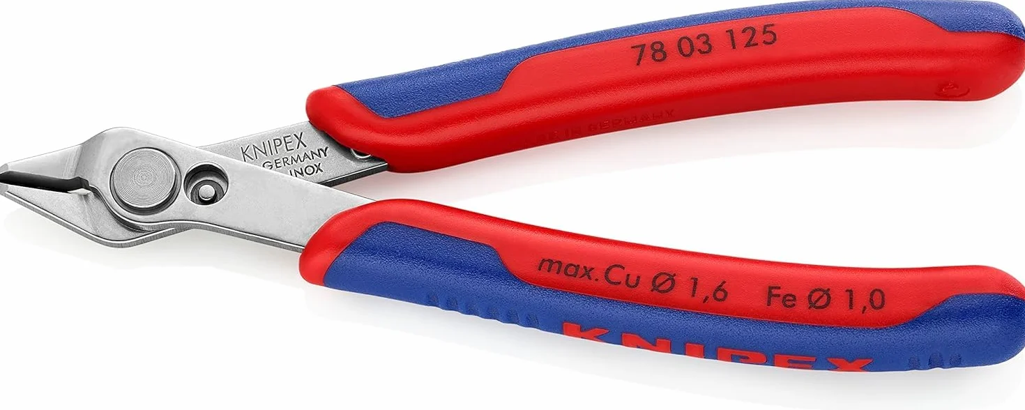 KNIPEX Electronic Super Knips con cartulinas autoservicio con mangos multicomponente 125 mm, 78 03 125 SB