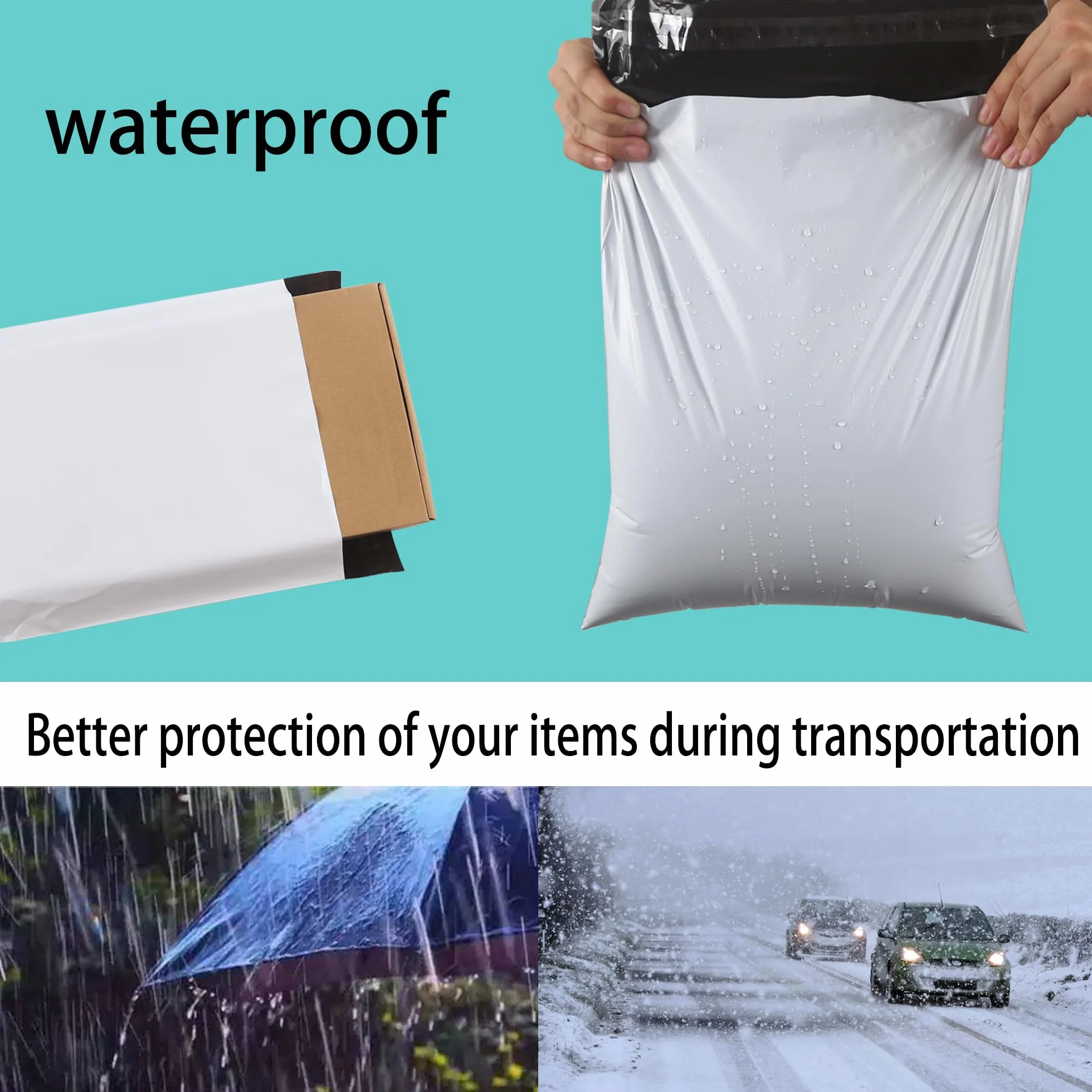 Bolsas para Envíos 40cmX60cm Sobres para Envios Sobres de Correo Nuevo Material Bolsas para Embalaje Caja de Zapatos Chaqueta Manta Pequeña Artículos Grandes (30Piezas, Blanco)
