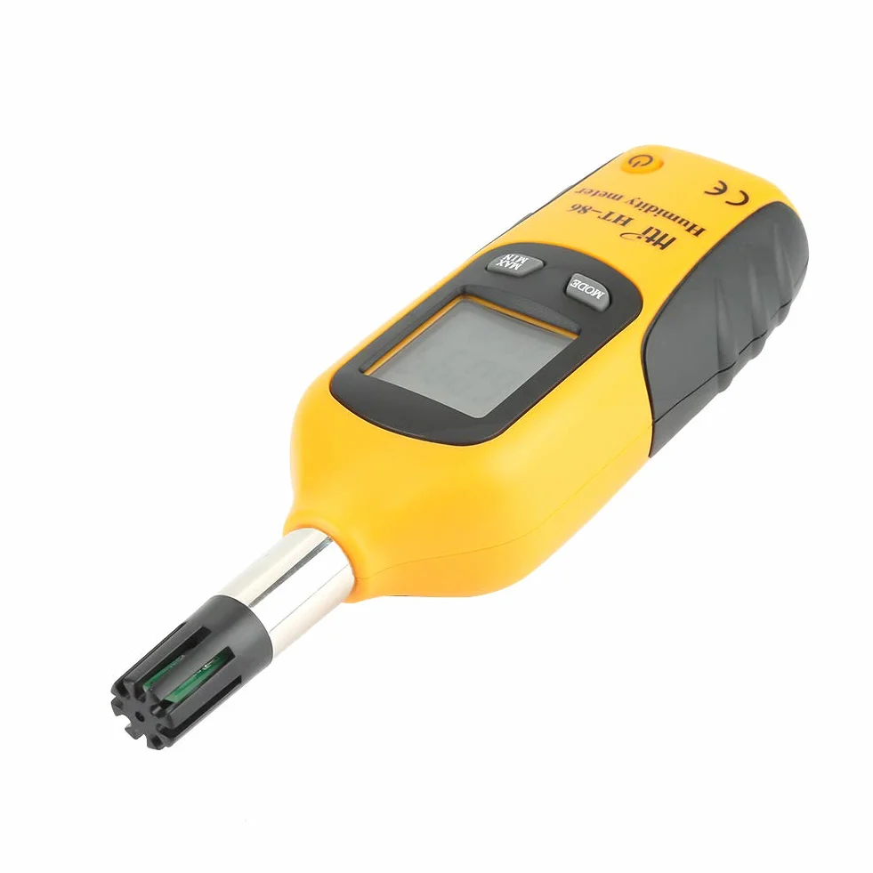 HT-86 Medidor Digital de Humedad y Temperatura. Termómetro e higrómetro multifunción, con Bulbo húmedo/Punto de rocío, para Uso Diario e Industray