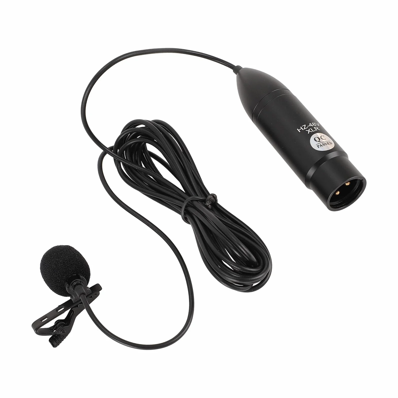Micrófono Lavalier XLR Omnidireccional con Reducción de Ruido para Grabar Entrevistas
