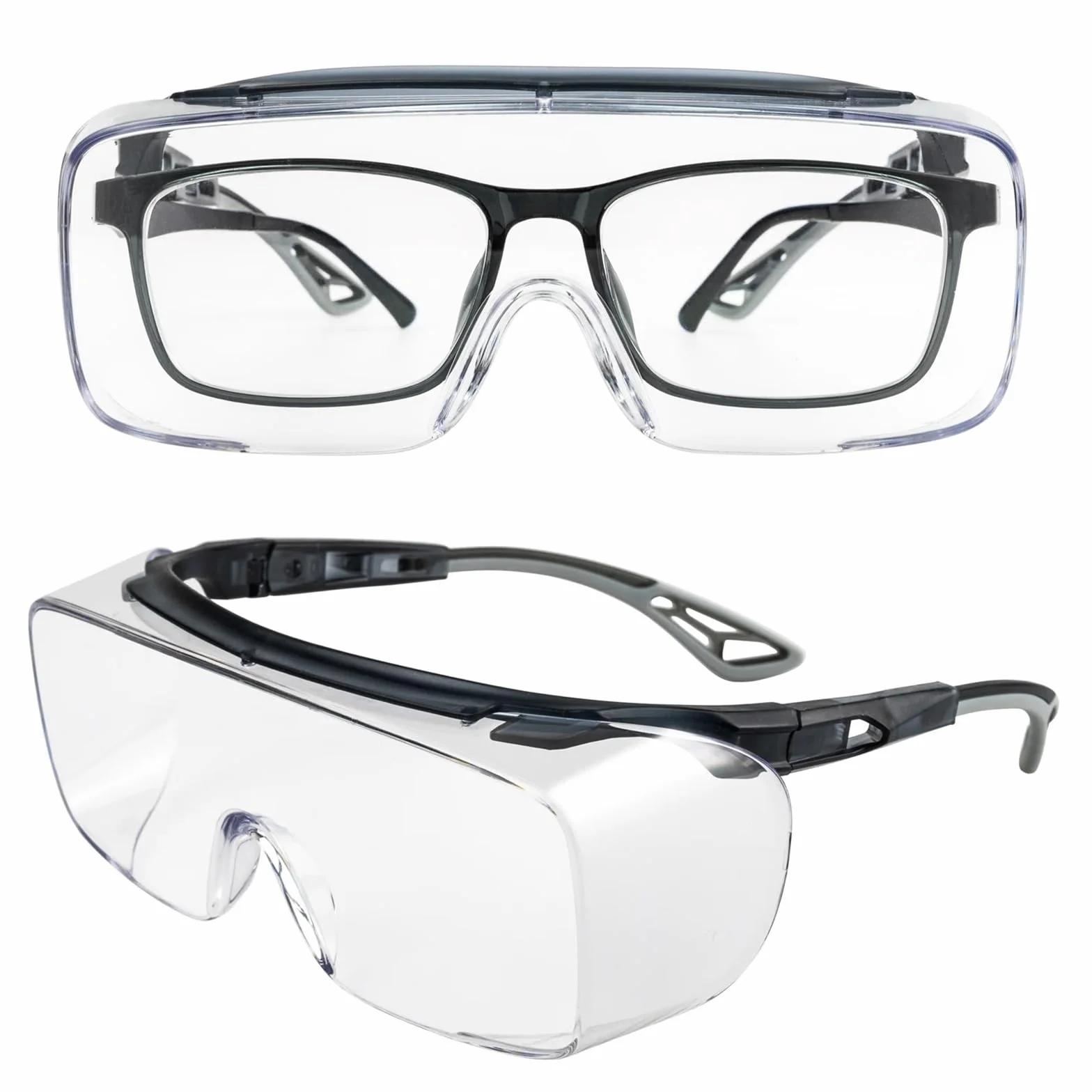 Gafas de seguridad antivaho con lentes transparentes y protección lateral, anti luz azul, unisex Para obras, talleres, ciclismo, jogging, servicio