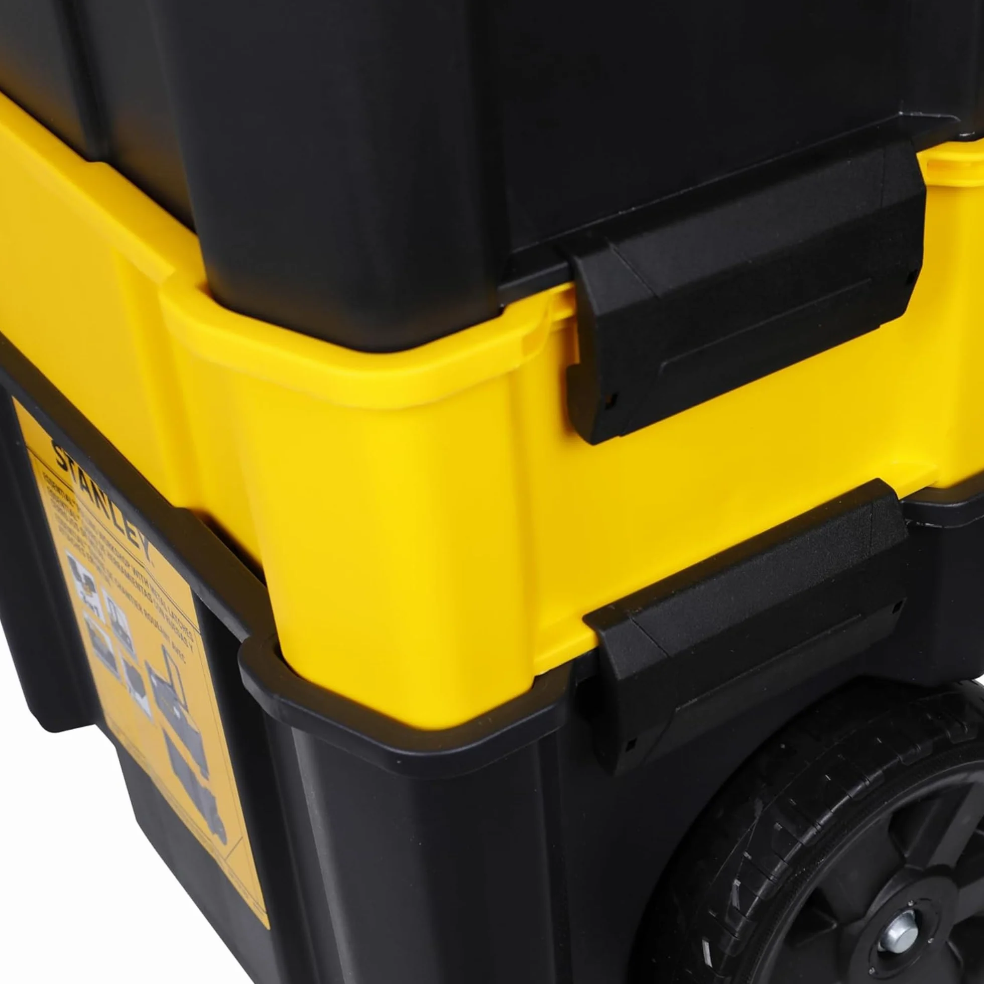 STANLEY Caja de Herramientas Rodante Esencial, Taller Móvil 3 en 1 con Unidades Apilables, Solución Portátil para Herramientas, STST1-80151.