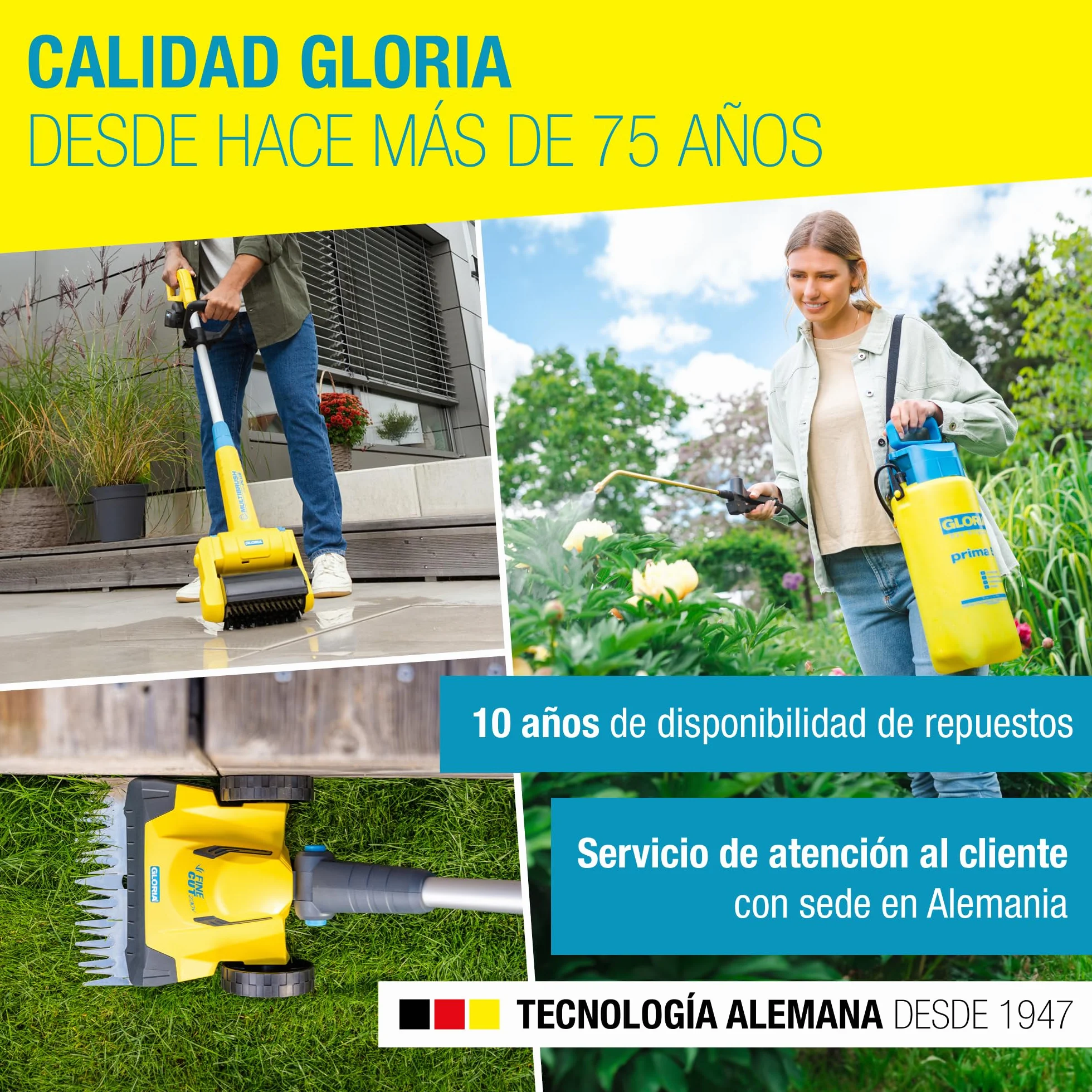 GLORIA Barredora de batería EasySweep 18V | Escoba eléctrica inalámbrica para interior y exterior | Entradas, aceras, terrazas, garajes y hojas | Compatible con Batería BOSCH 18V (no incluida)