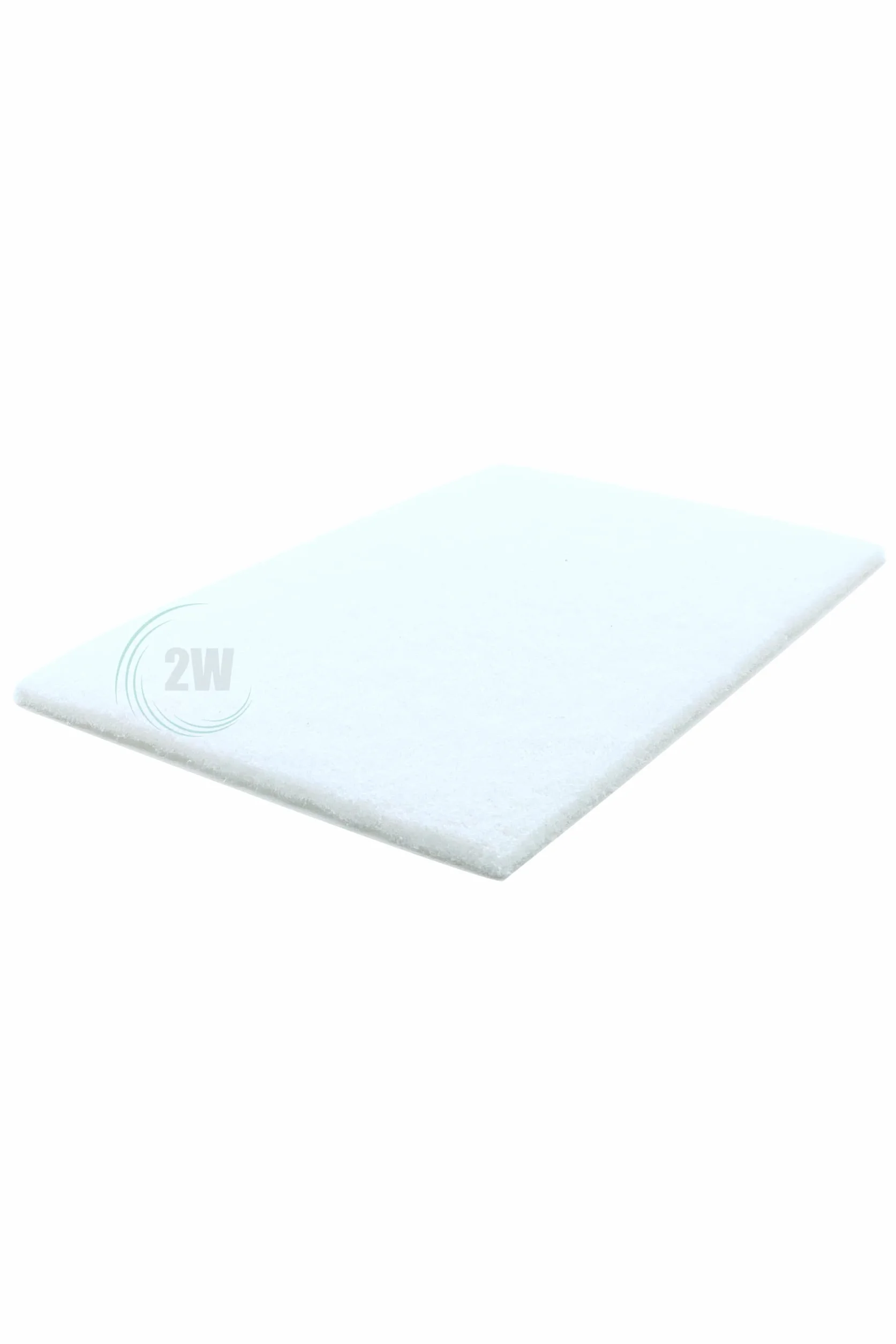 2W P4000 P4000 - Hoja de fieltro abrasivo (150 x 230 mm, 5 unidades), color blanco