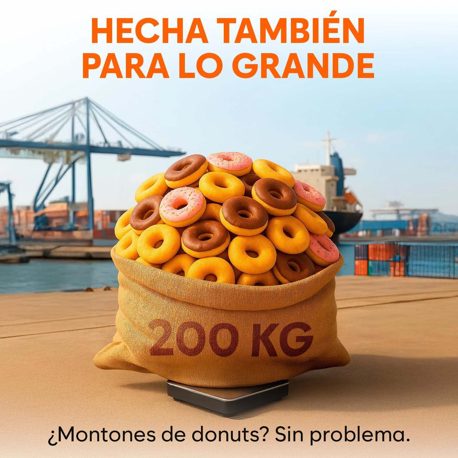 Bascula Industrial 200 kg 10 g Alta precisión Retención Tara Batería cable incluidos Plata
