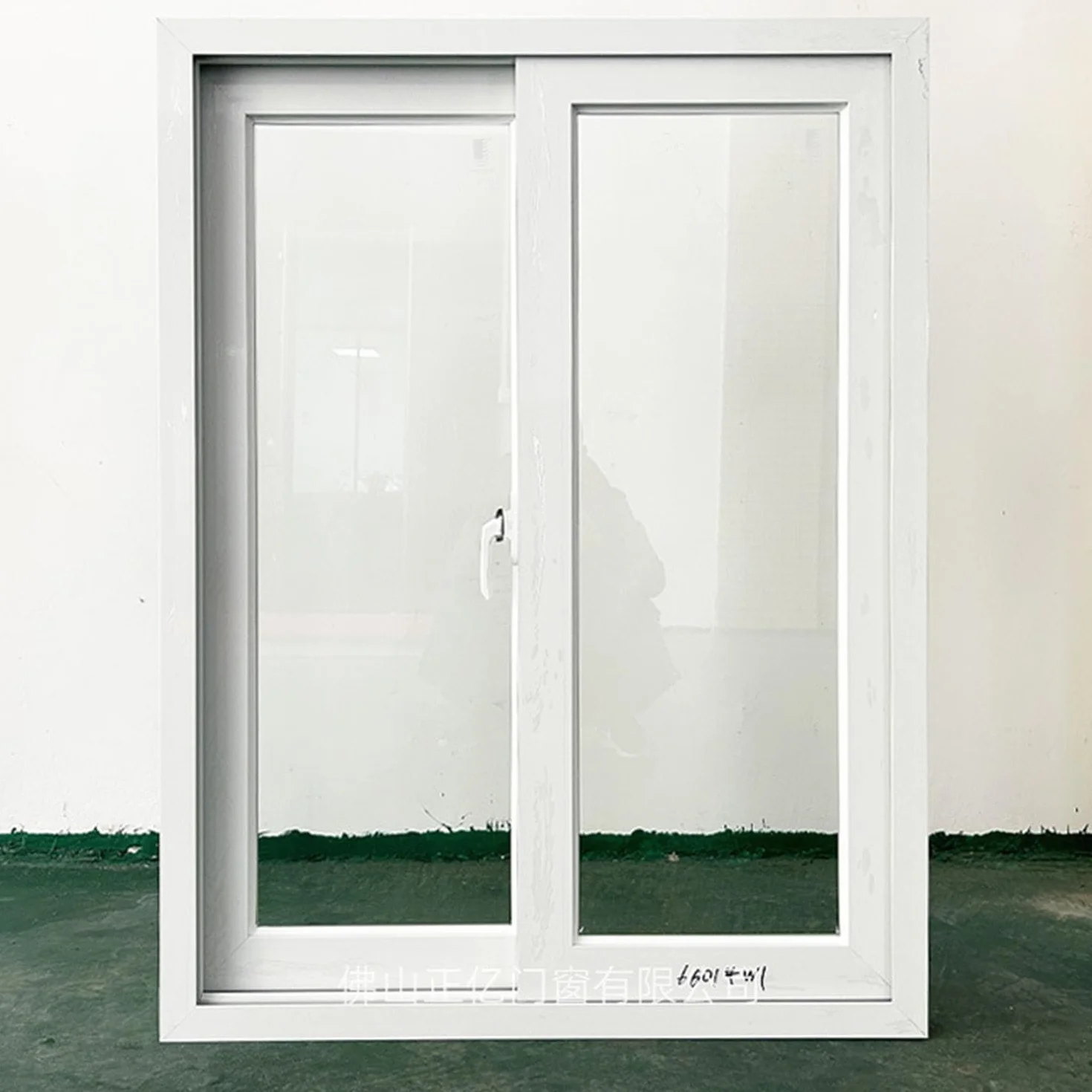 Ventanas correderas, Ventanas correderas, persianas insonorizadas para baño cafetería, Fabricadas en Vidrio Templado,Blanca,100x60CM