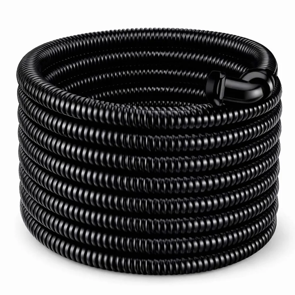 Juego de manguera de 1"1/4 (35 mm) 8 metros para bombas sumergibles – Tubo de desagüe de agua con accesorios, alta resistencia, uso doméstico y profesional