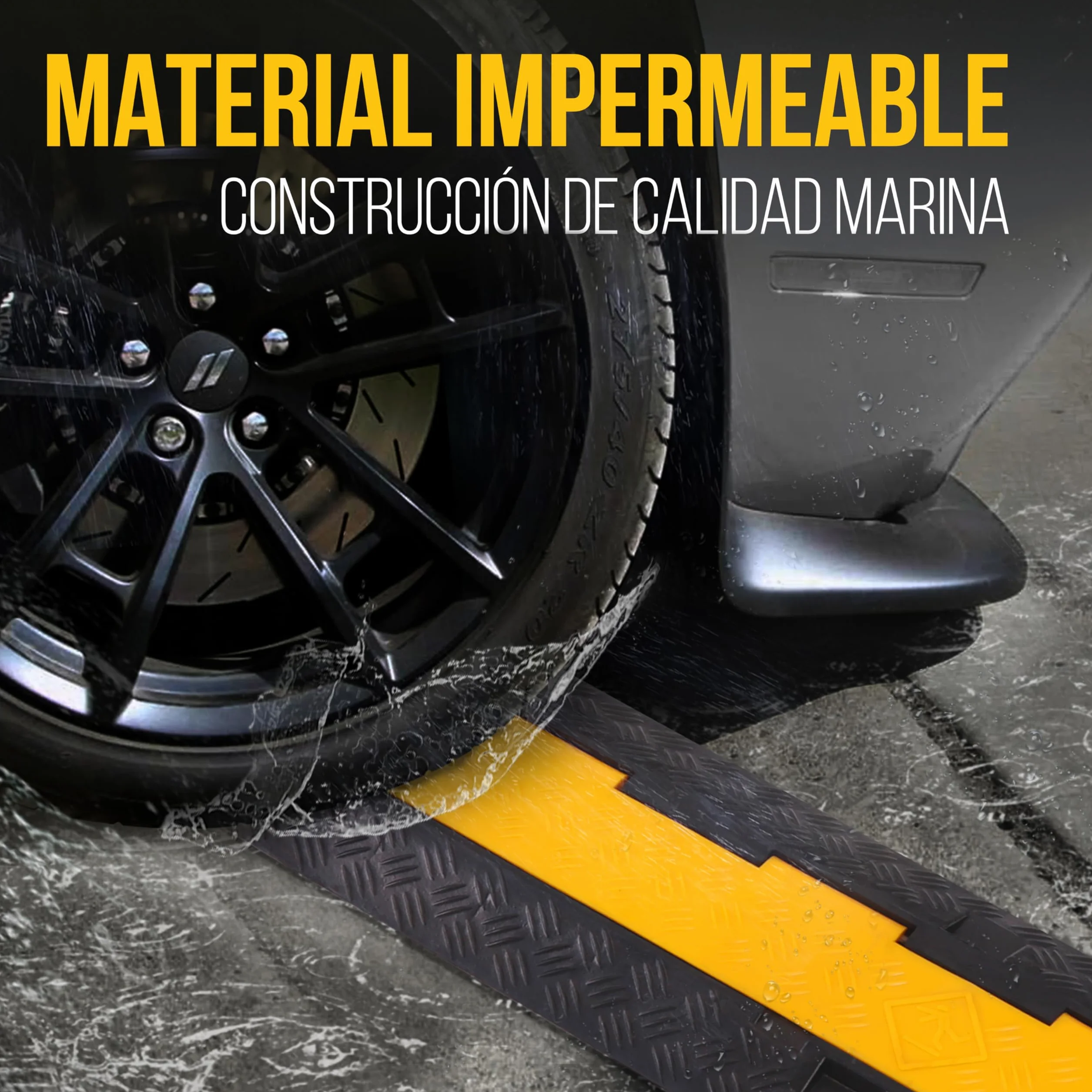 Pyle Cubre Cables Suelo, Pasacable, Canaleta, Interiores, Exteriores, Soporte de 907kgs, Tapa Superior Abatible, Diseño de 2 Canales, Protector de mangueras de Alta Resistencia, Seguro