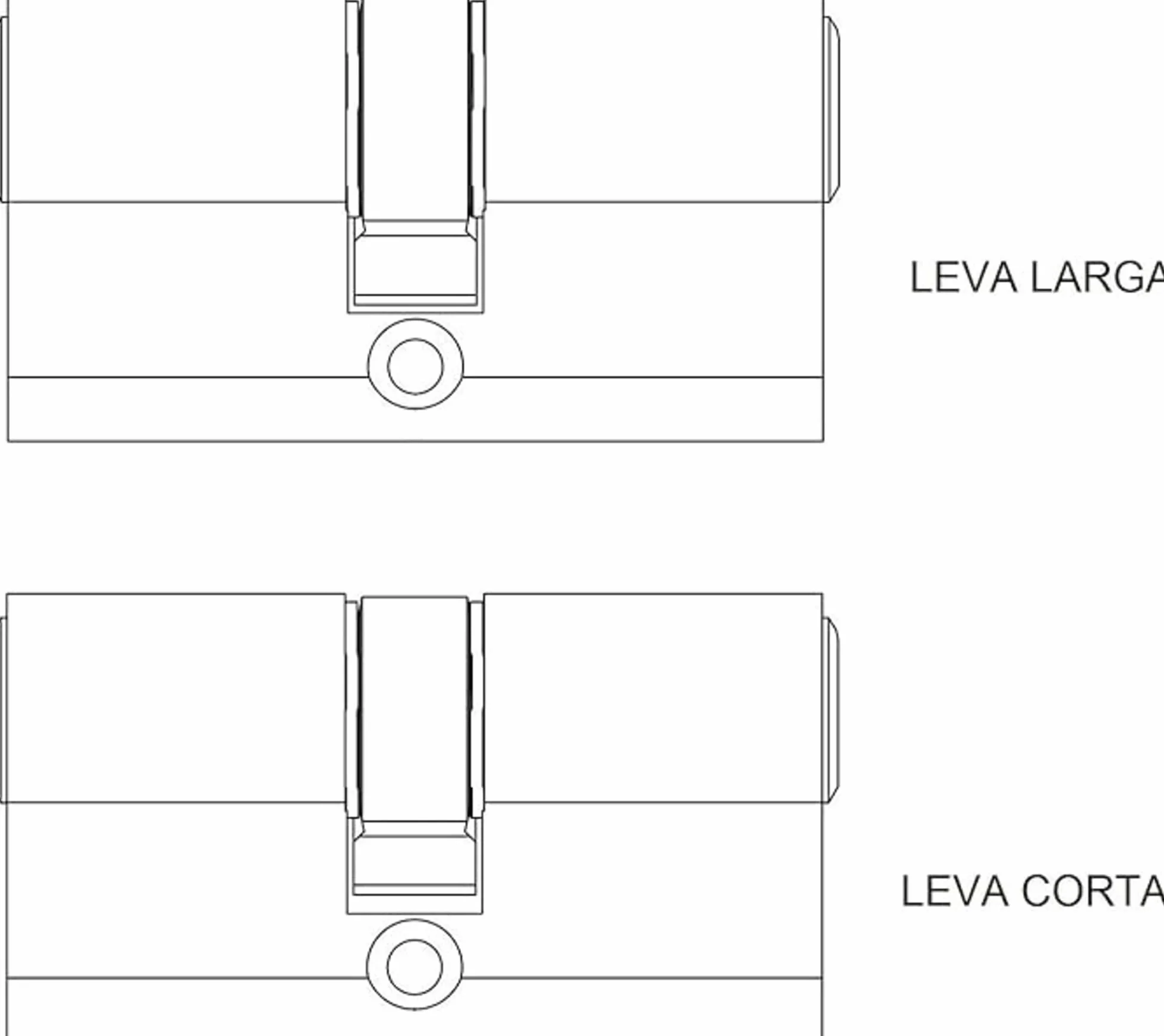 Tesa Seguridad T60 - Cilindro de llave plana reversible, Latonado, 30x30 mm