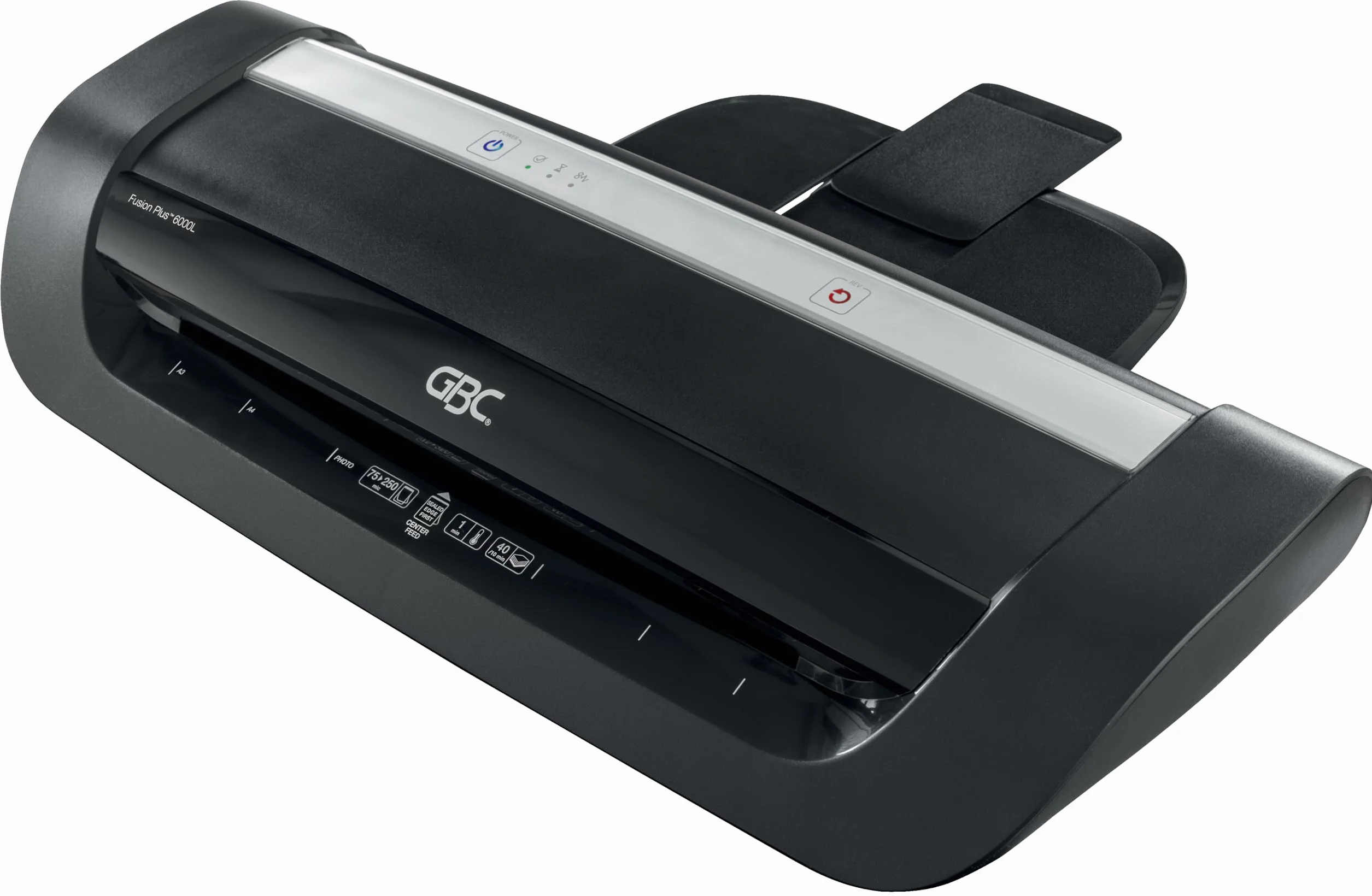 GBC Fusion Plus 6000L A3 Plastificadora, Calentamiento 1 Minuto, Ajuste Automático Grosor, 2x75-2x250 Micras, Retroceso Automático