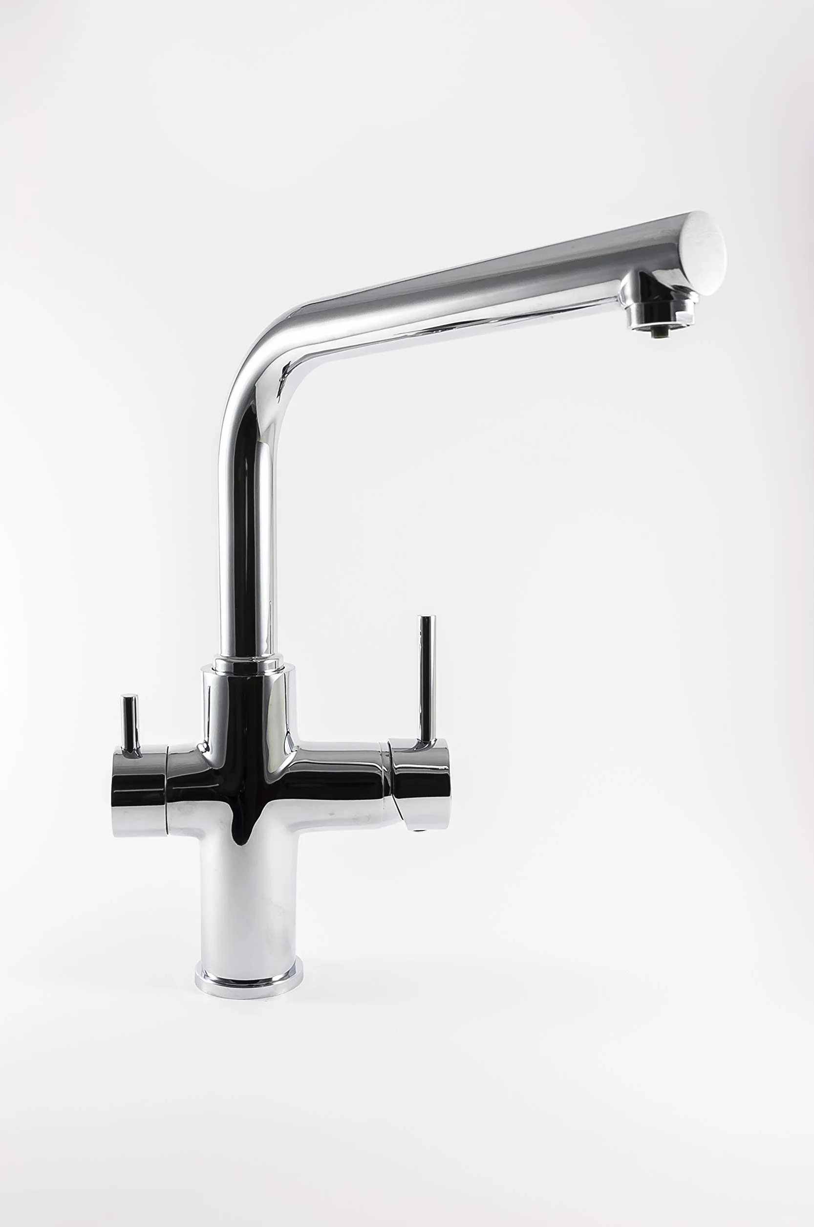 Clever 99684 Grifo de Cocina Monomando Agua Tratada Caiman Econature, Cromado