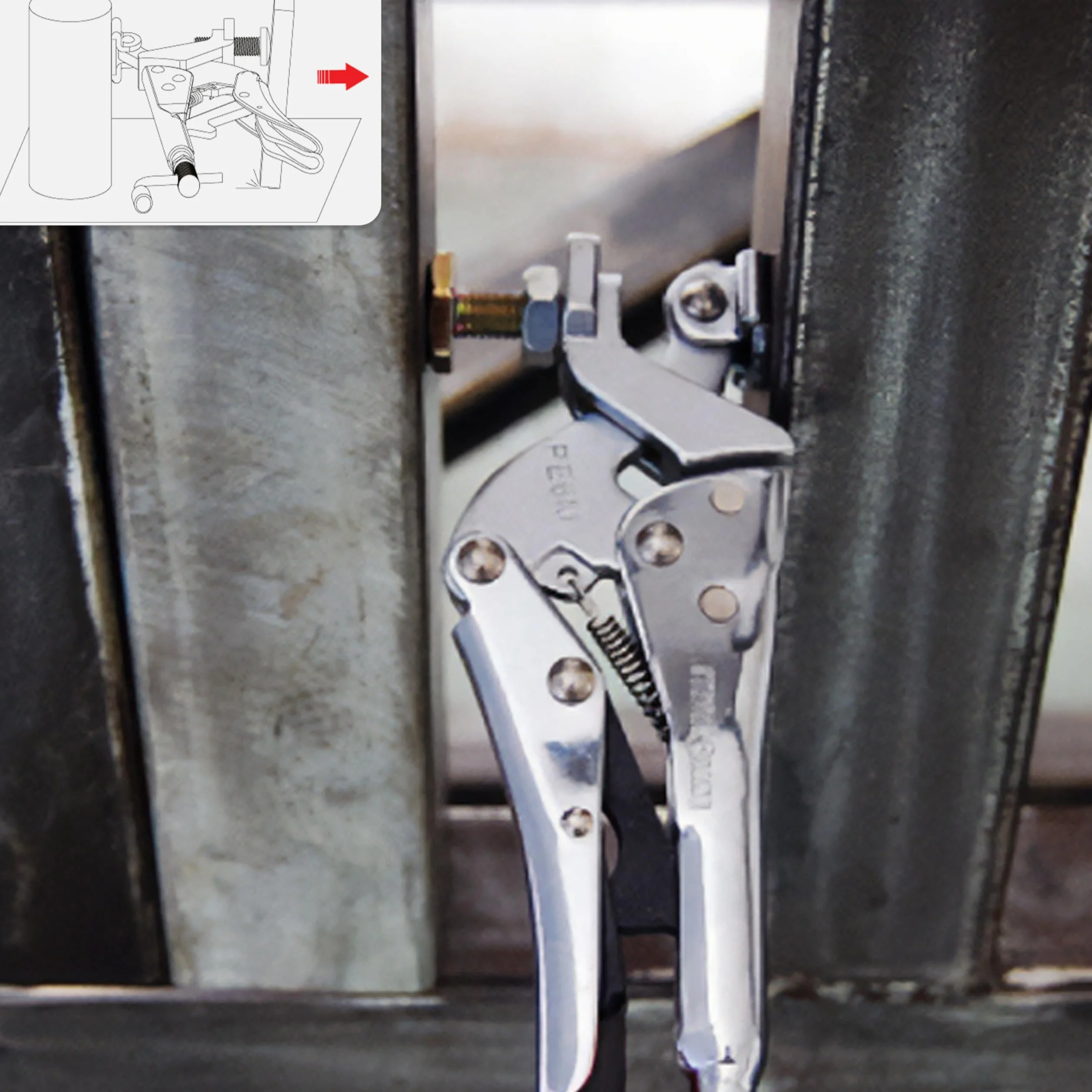 Strong Hand Tools PE6M expand-o - Alicates 25 mm, presión de pinza 227 kg.