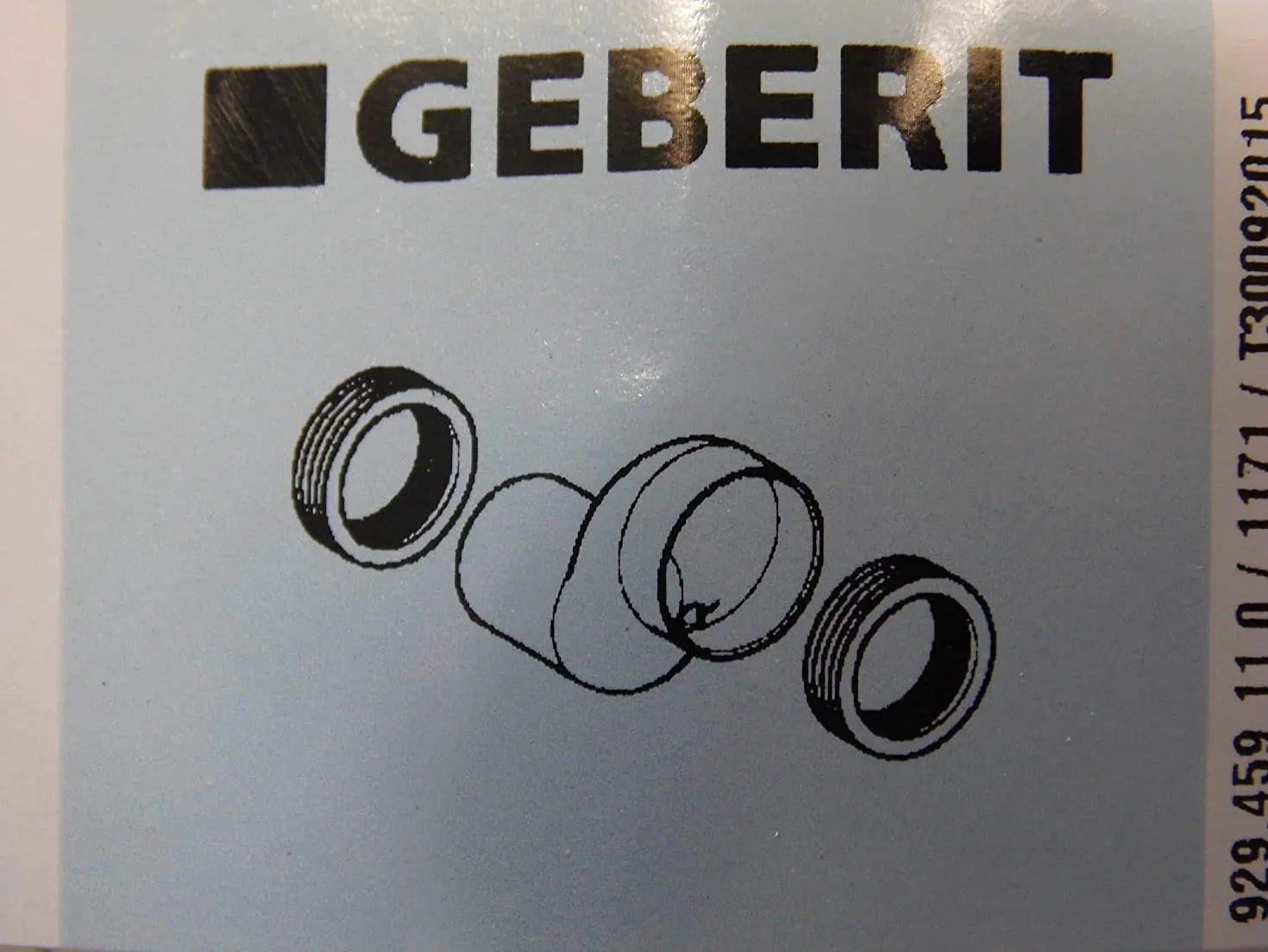 Geberit - Set Manguito De Descarga Geberit Para Inodoro Suspendido, Excéntrico De 7 Cm: Blanco Alpino (131.108.11.1)