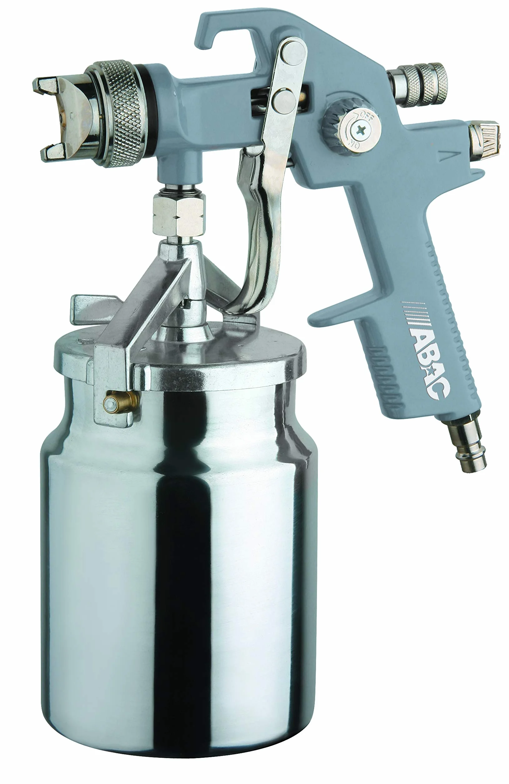 ABAC Pistola Pulverizadora de Pintura G-551A - Recipiente de Pintura de Aluminio de 1 L - Boquilla de 1,5 mm