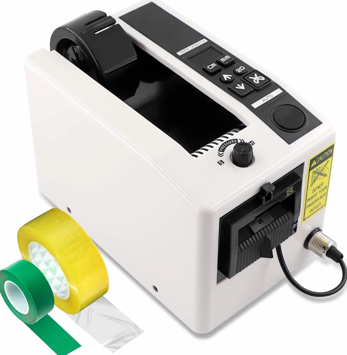Dispensador de Cinta Automático, Dispensador de Cinta Adhesiva de Escritorio, Ancho 7-50 mm, Largo 20-999 mm