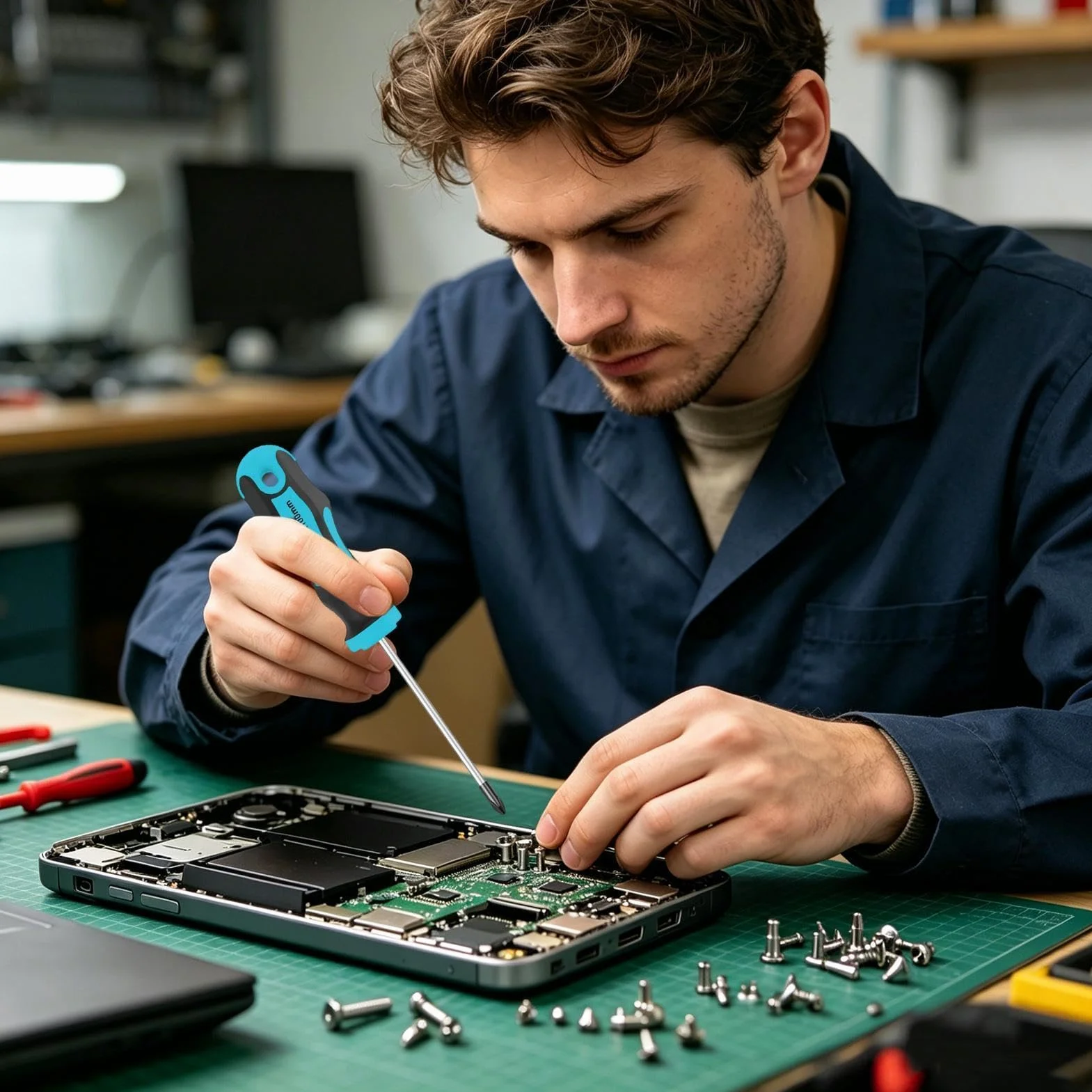 Kit de destornilladores Con Puntas Phillips Y Planas Para Reparación | Juego de 43 piezas de destornillador con imantador Para Hogar Taller Muebles Portátil Pc Teléfono Tv Coche Y Motocicleta