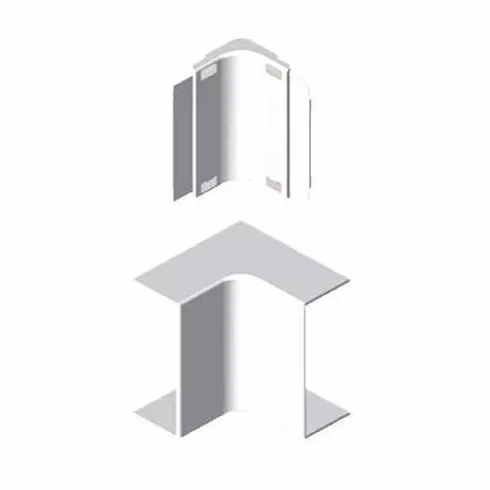 Unex 78345-2 - Angulo interior pvc para 78045-145 u24x blanco nieve