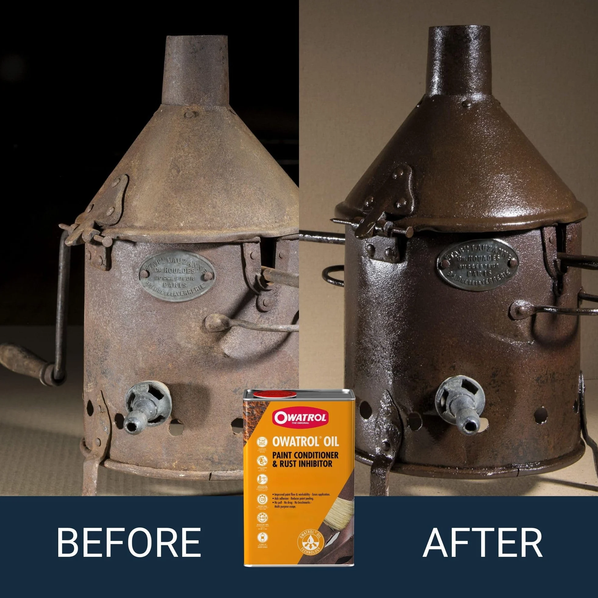 Owatrol 733 - Rust Rustol- multifunción/aditivo para pinturas 1 L