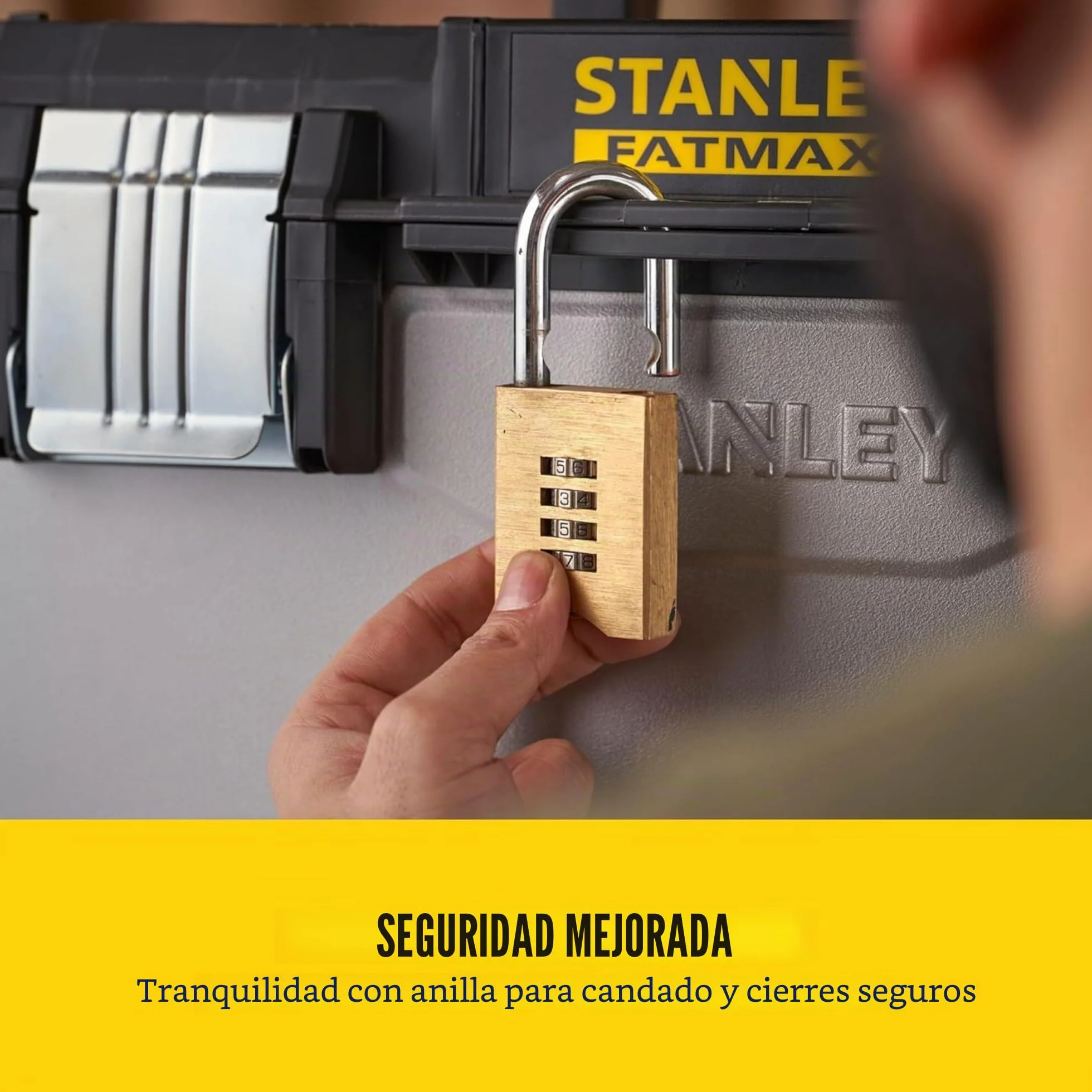 STANLEY FATMAX Taller Móvil Metálico, Carro de Herramientas, Caja Versátil para Piezas Pequeñas y Grandes, Ruedas 17cm, Cierres Metálicos Antioxidantes, 1-95-622