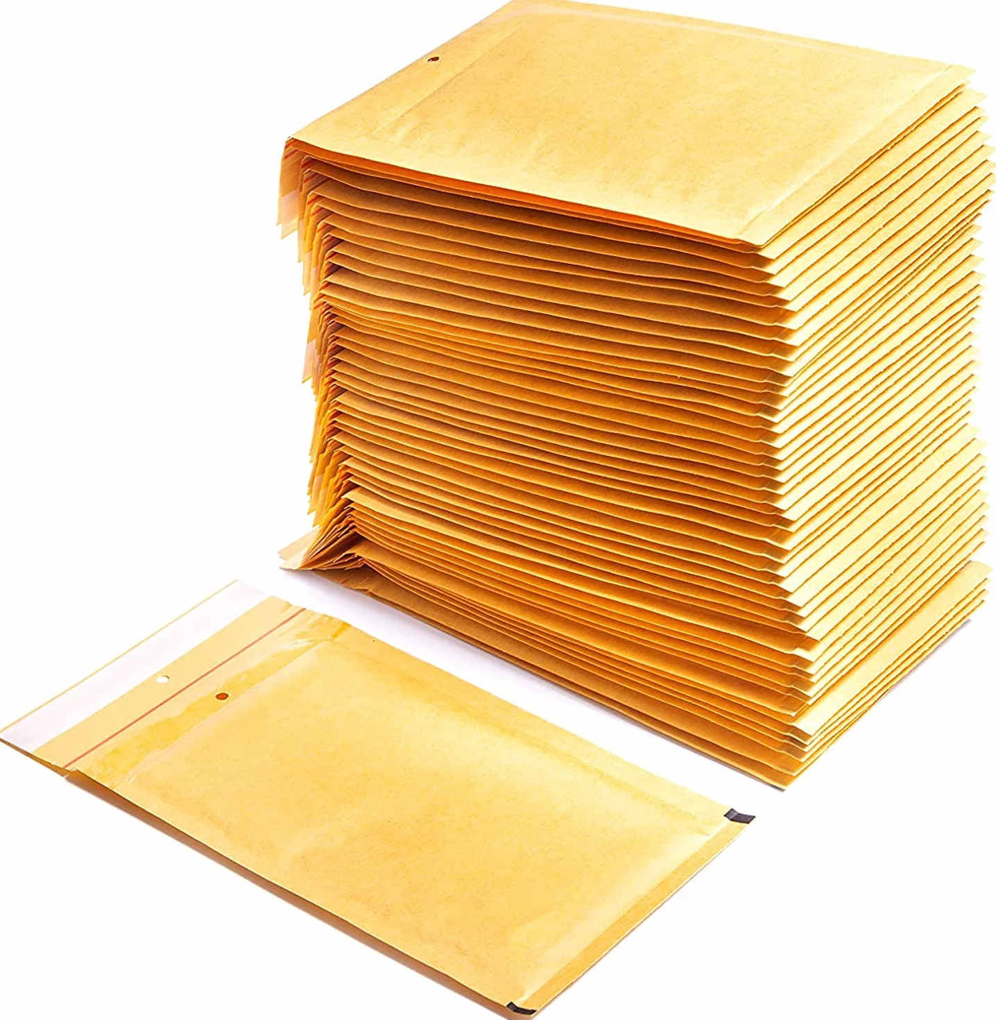 Sobres Acolchados de Papel Burbuja Marrón 120x220 mm 10 Unidades