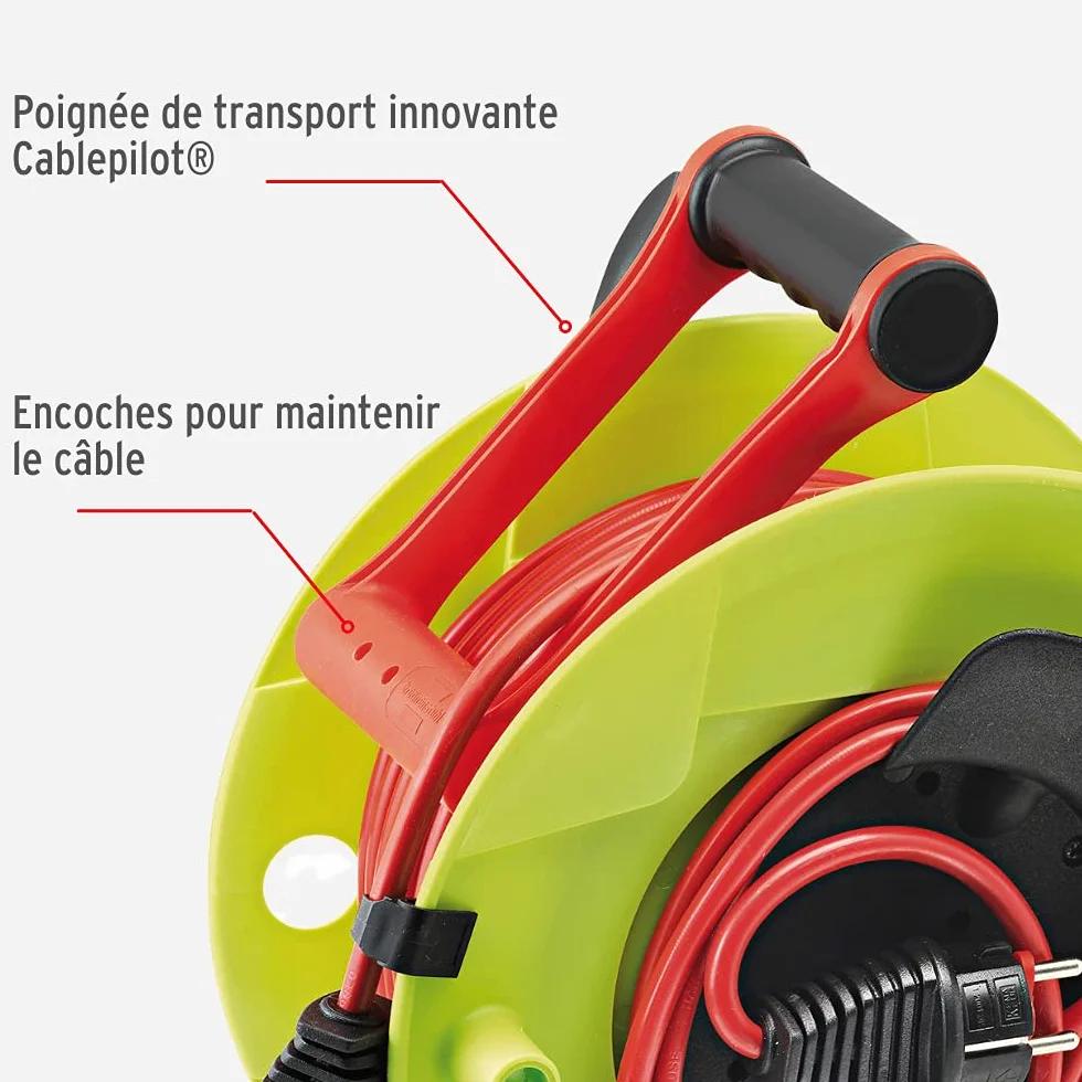 BRENNENSTUHL Enrouleur-prolongateur de Jardin (50m) Standard S