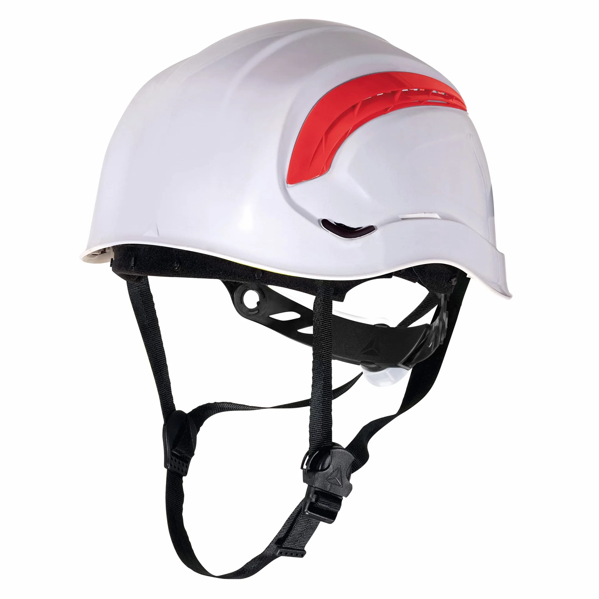 Delta plus - Casco obra granite wind ajustable blanco fluo