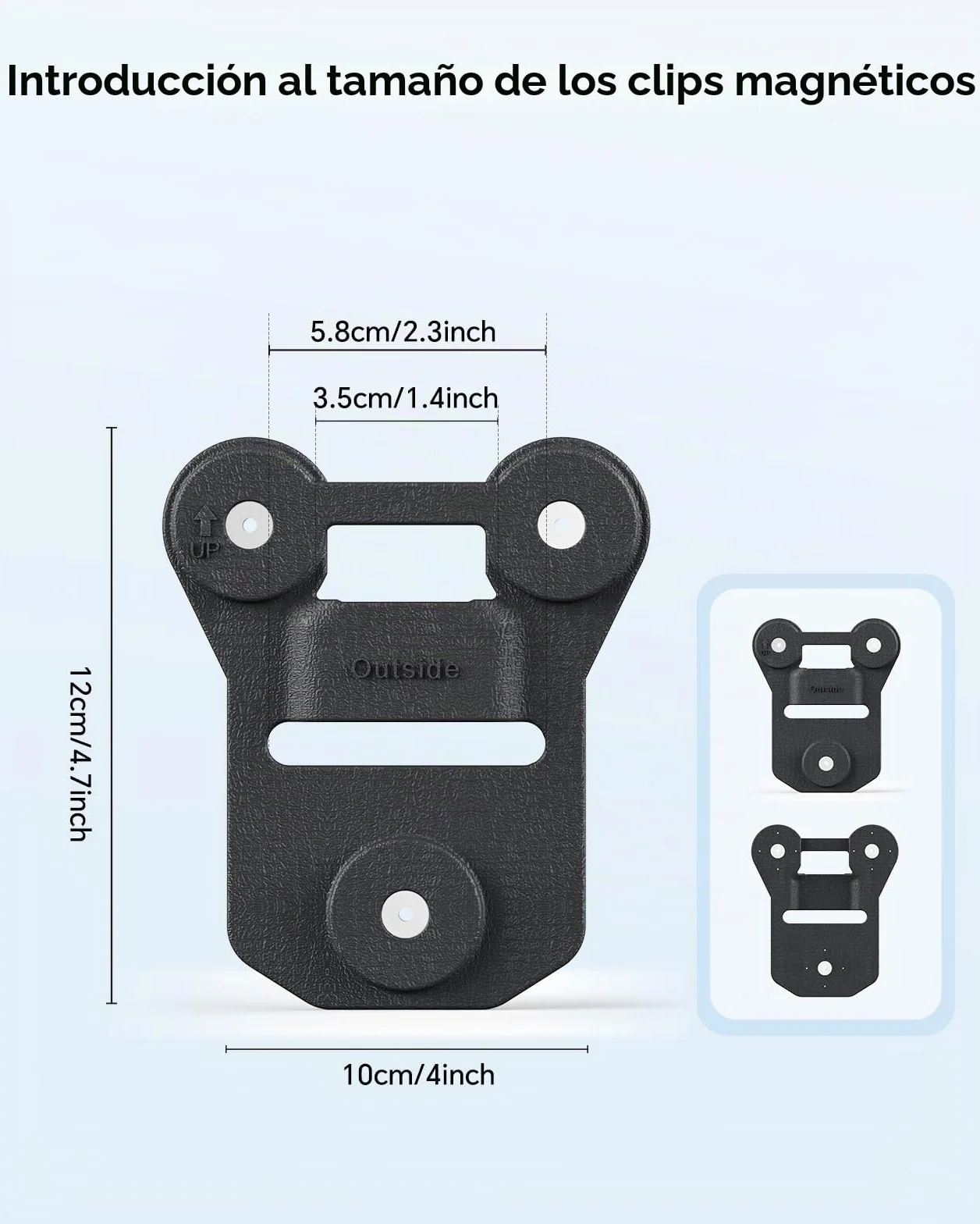 BOBLOV Soporte magnético para cámara de Cuerpo, 6 Estilos de imán, Clip magnético Universal, se Puede Fijar a la Ropa, Compatible con Todas Las Marcas de cámaras de Cuerpo