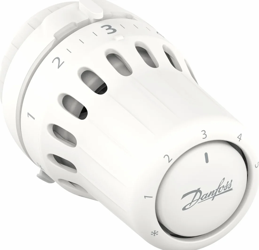Danfoss React RA Click - Cabezal termostático con Fuelle termostático Lleno de líquido y Sensor Integrado, diámetro del Cuello de 23 mm