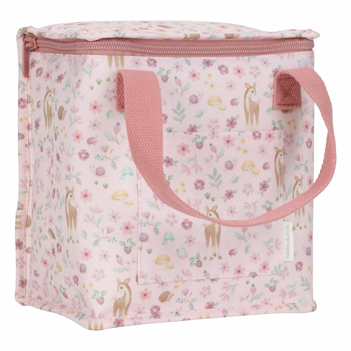 Little Dutch Bolsa térmica para almuerzo rosa con flores ciervo Jardín de hadas
