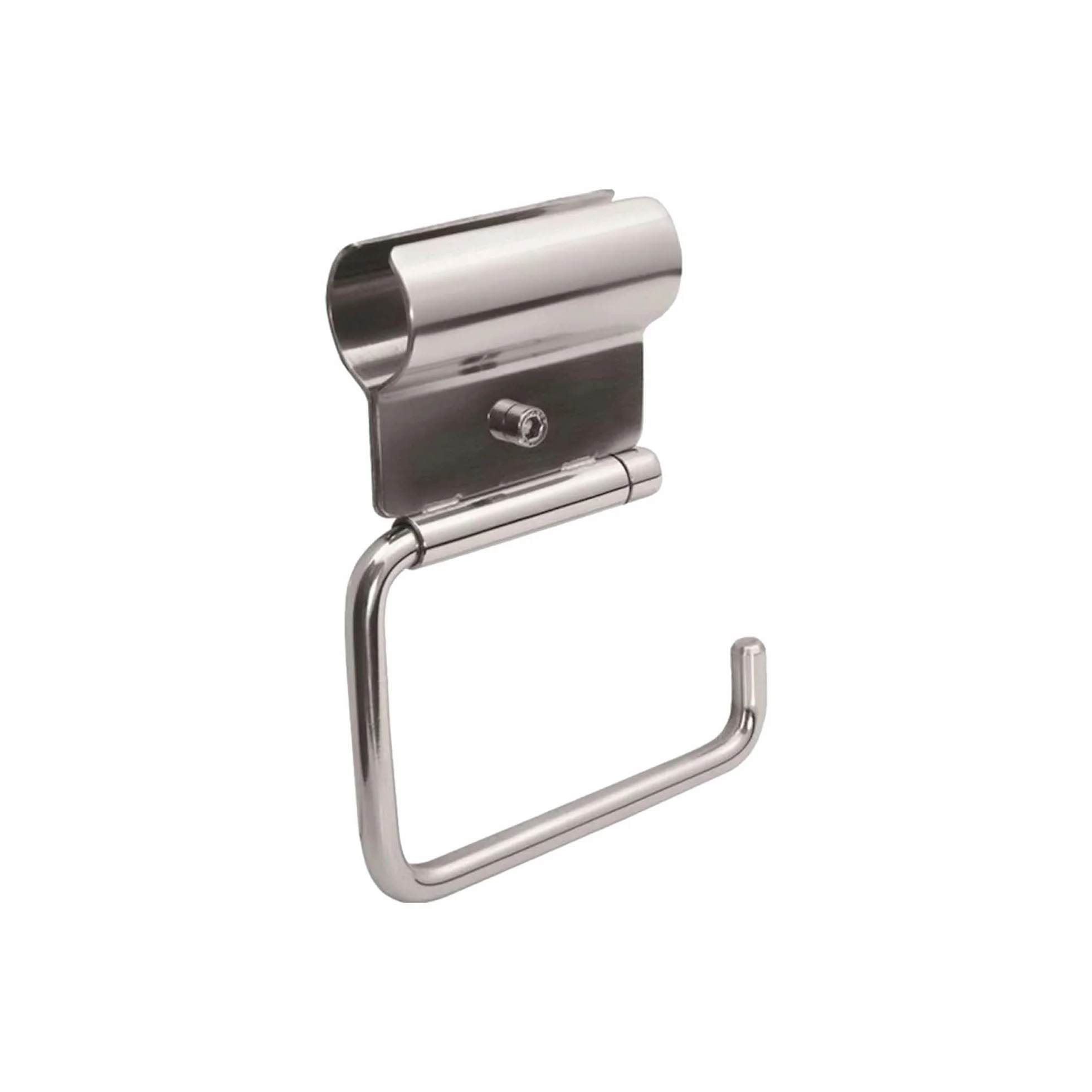 tecuro 1000-95015- Portarrollos de papel higiénico para asas de apoyo y agarre, accesible para discapacitados, acero inoxidable pulido, para baño y WC