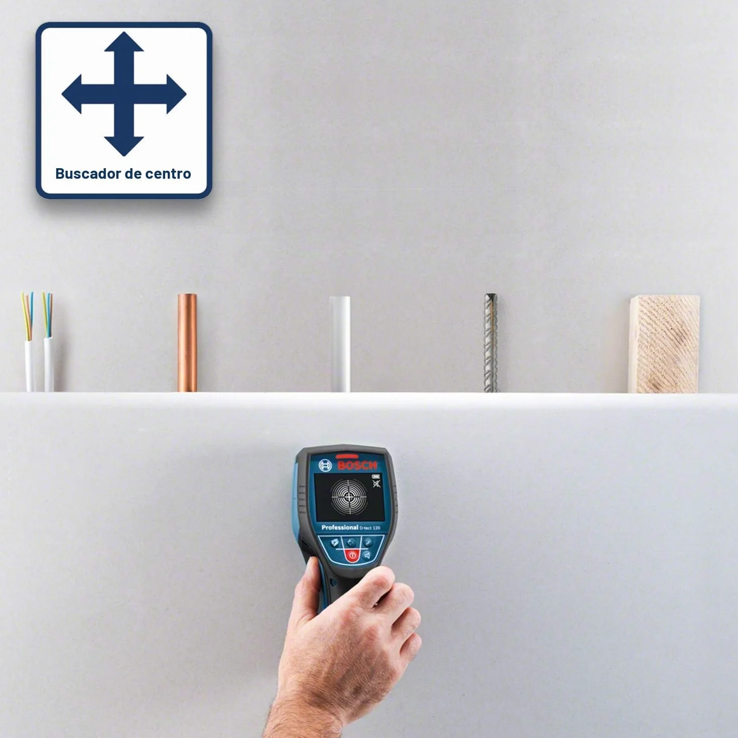 Bosch Professional Sistema 12V Detector de pared D-tect 120 en L-BOXX