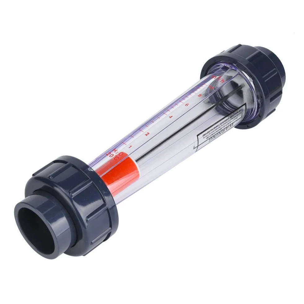 Medidor de flujo de líquido de agua, LZS-32 (D) Tipo de tubo de plástico ABS Instrumento de medición de flujo de medidor de flujo de líquido 1-10m³/H, 0.6 MPa