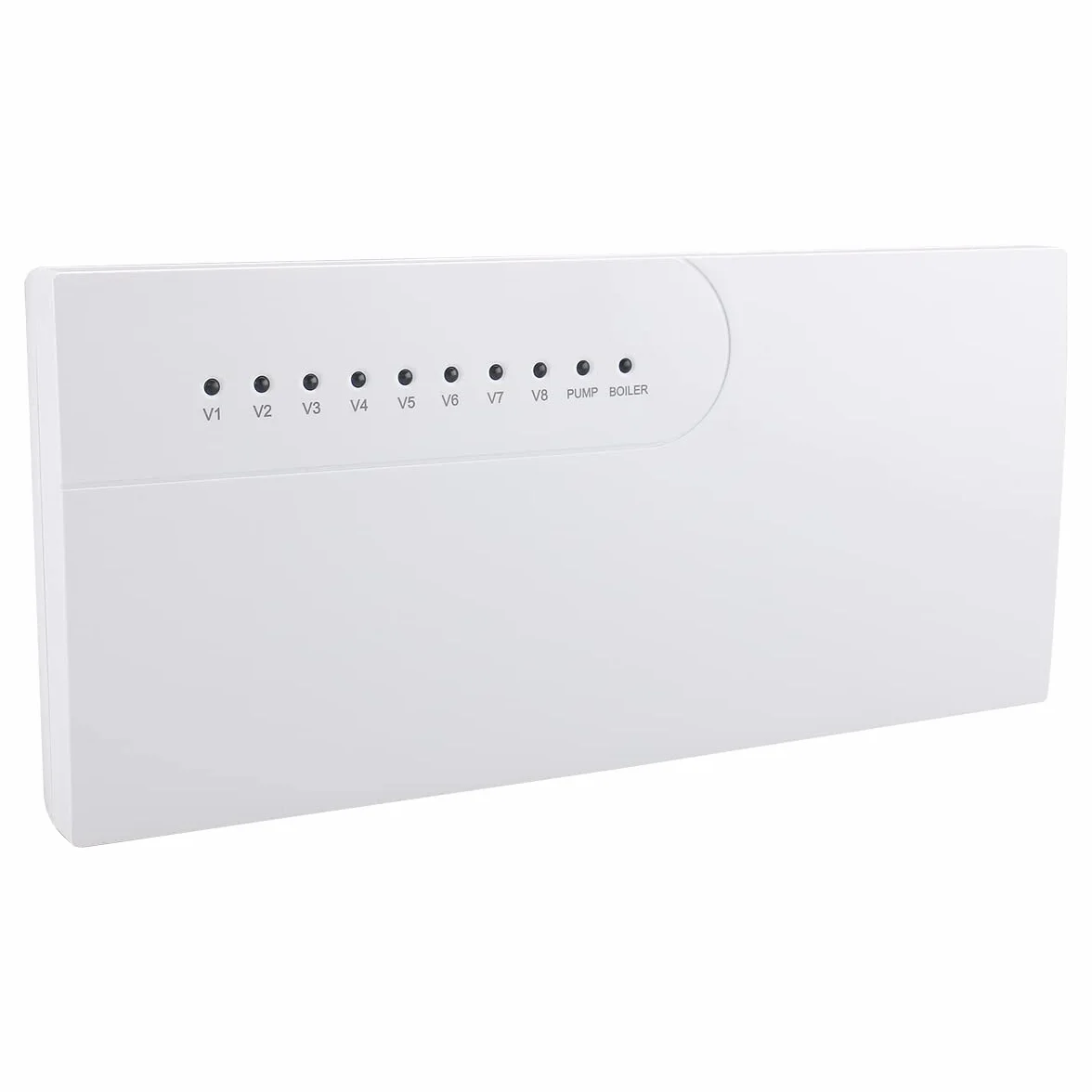 Wengart Centro de Control Suelo Radiante 8 Zonas, Master Controller WG525 para Termostato y Actuador 230V, Conexión Independiente Caldera de Gas y Bomba de Agua, Gestión Multizona Ahorro Energía