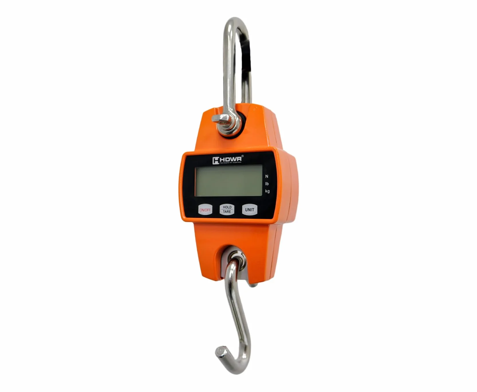 Báscula de Gancho, Gancho 300 kg/660 lb, Precisión +/- 50g, Pantalla Digital, Tara, Báscula Electrónica, Alimentación 3x AA, Tiempo de funcionamiento hasta 150h, HDWR wagPRO-H300