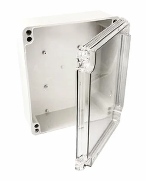 Caja estanca - caja de 300x265x130mm, con puerta transparente, ideal para proteger componentes eléctricos en exteriores