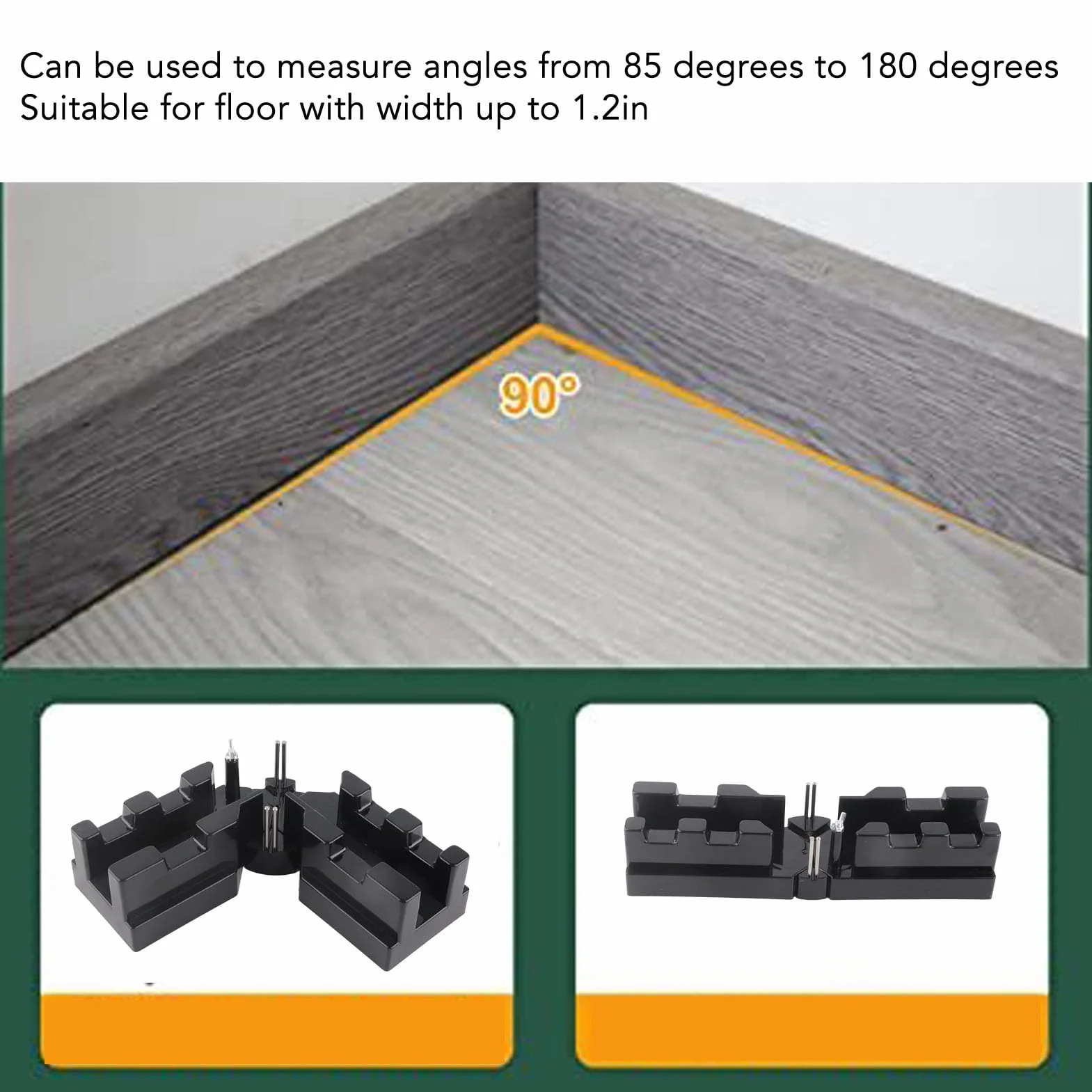 Caja de Ingletes 2 en 1 para Corte de Precisión, Compatible con Ángulos 85°-180°