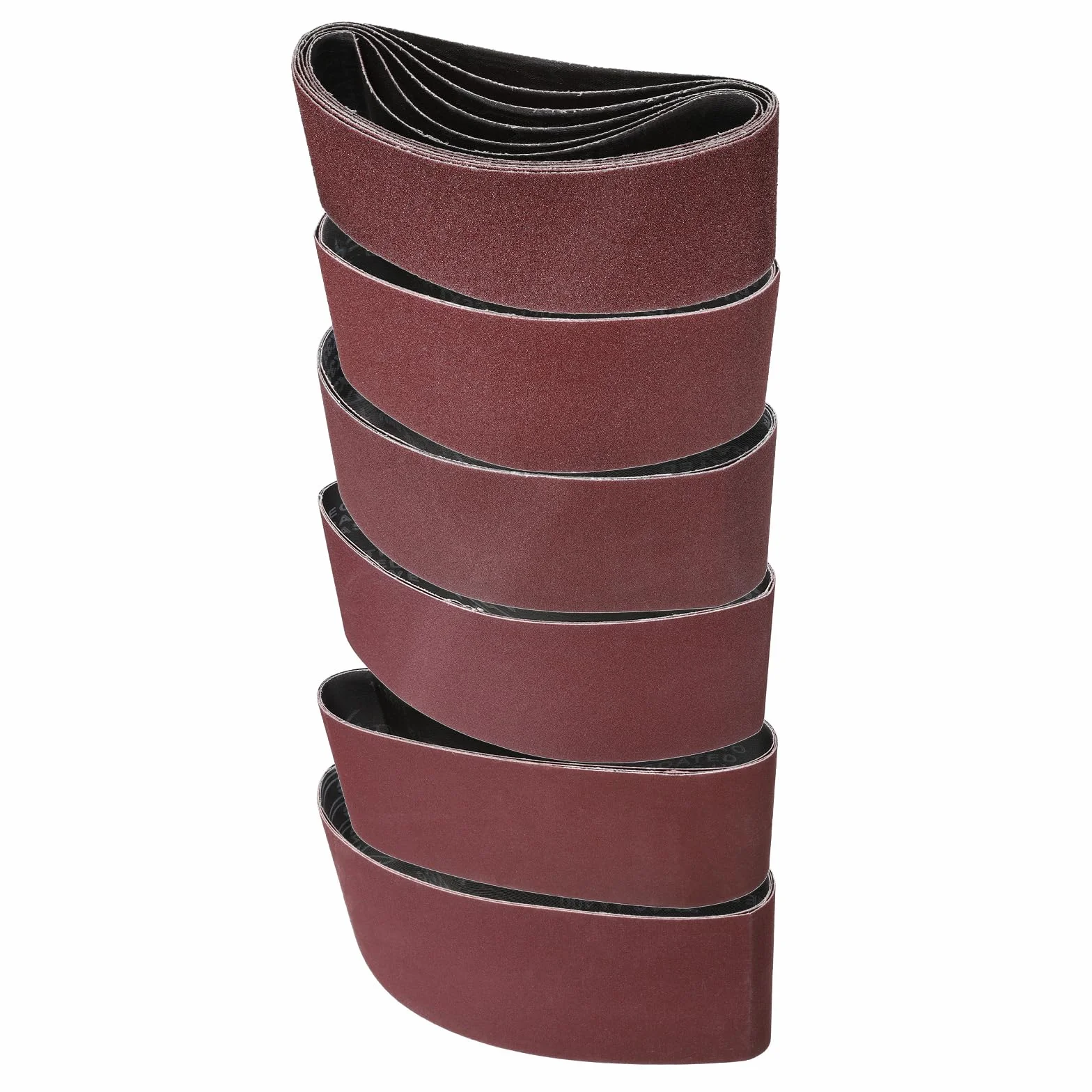 QUARKZMAN 18 Piezas Banda Lijado 4 X 24" 3 Piezas Cada Grano 60/120/150/240/320/400 Óxido Aluminio Unión A Ras Para Papel Lija Banda Para Metal Carpintería Reparación Automotriz