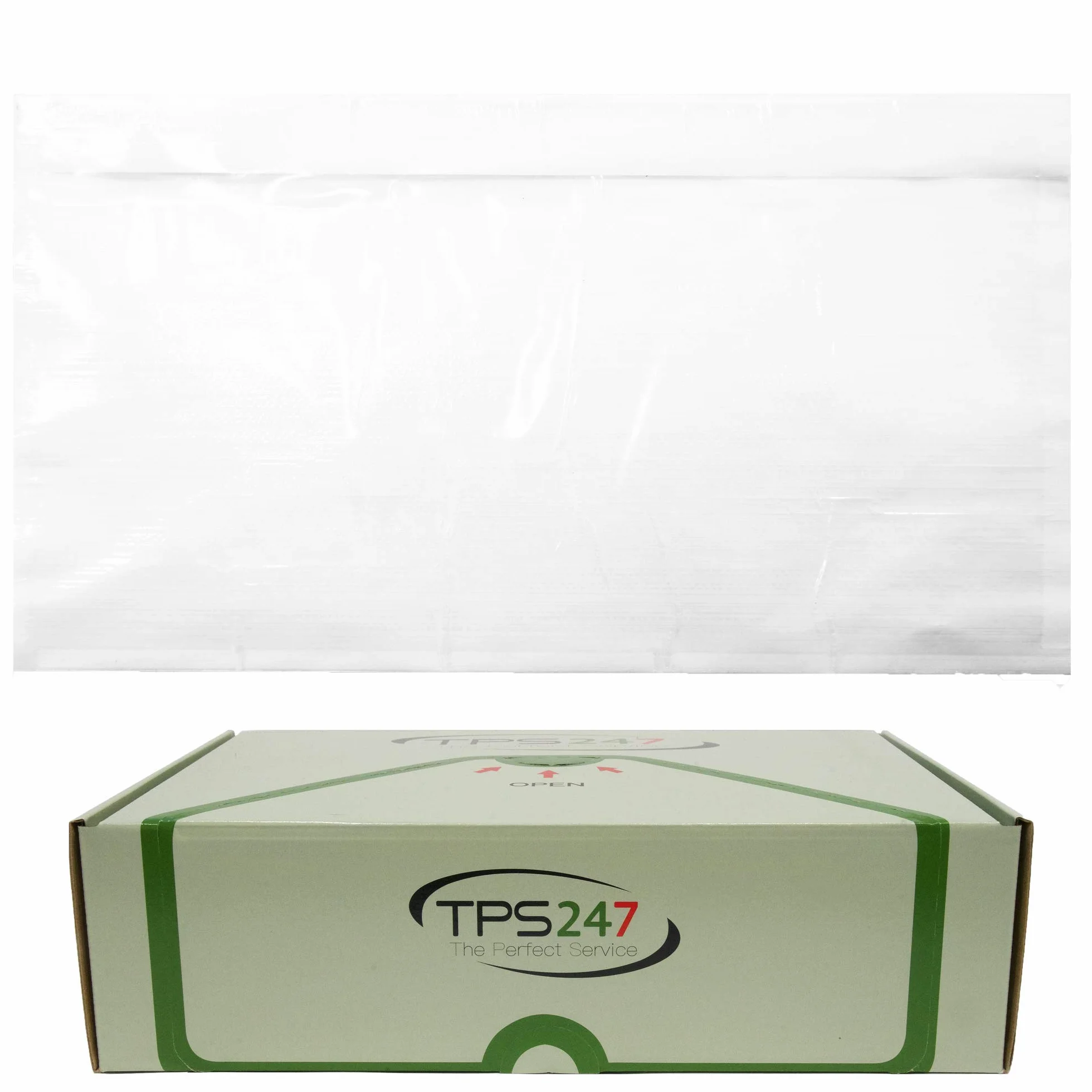 250 x TPS247 - Sobres Portadocumentos Adhesivos para Documentos (formato DIN largo, autoadhesivos, 250 unidades), transparente
