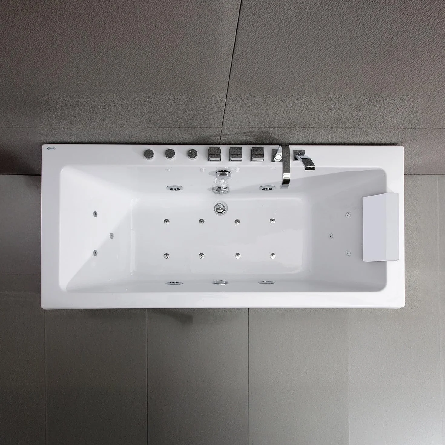 SPALINA SIKINOS WHITE Jets - Bañera de hidromasaje Clásica L. 170 x l. 78 cm
