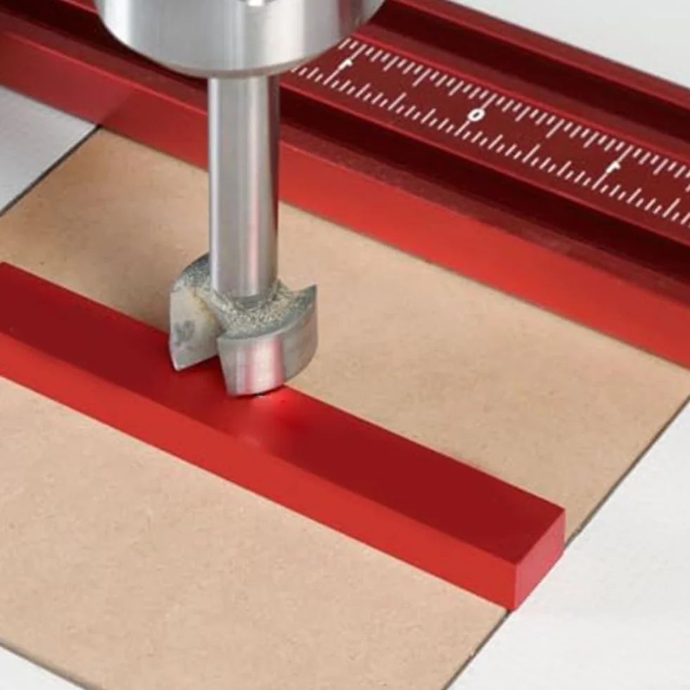 Honseadek Juego de bloques de calibre para carpintería, Herramienta de medición de altura de aluminio, Bloques de configuración de precisión para sierra, Bloques espaciadores métricos para enrutador