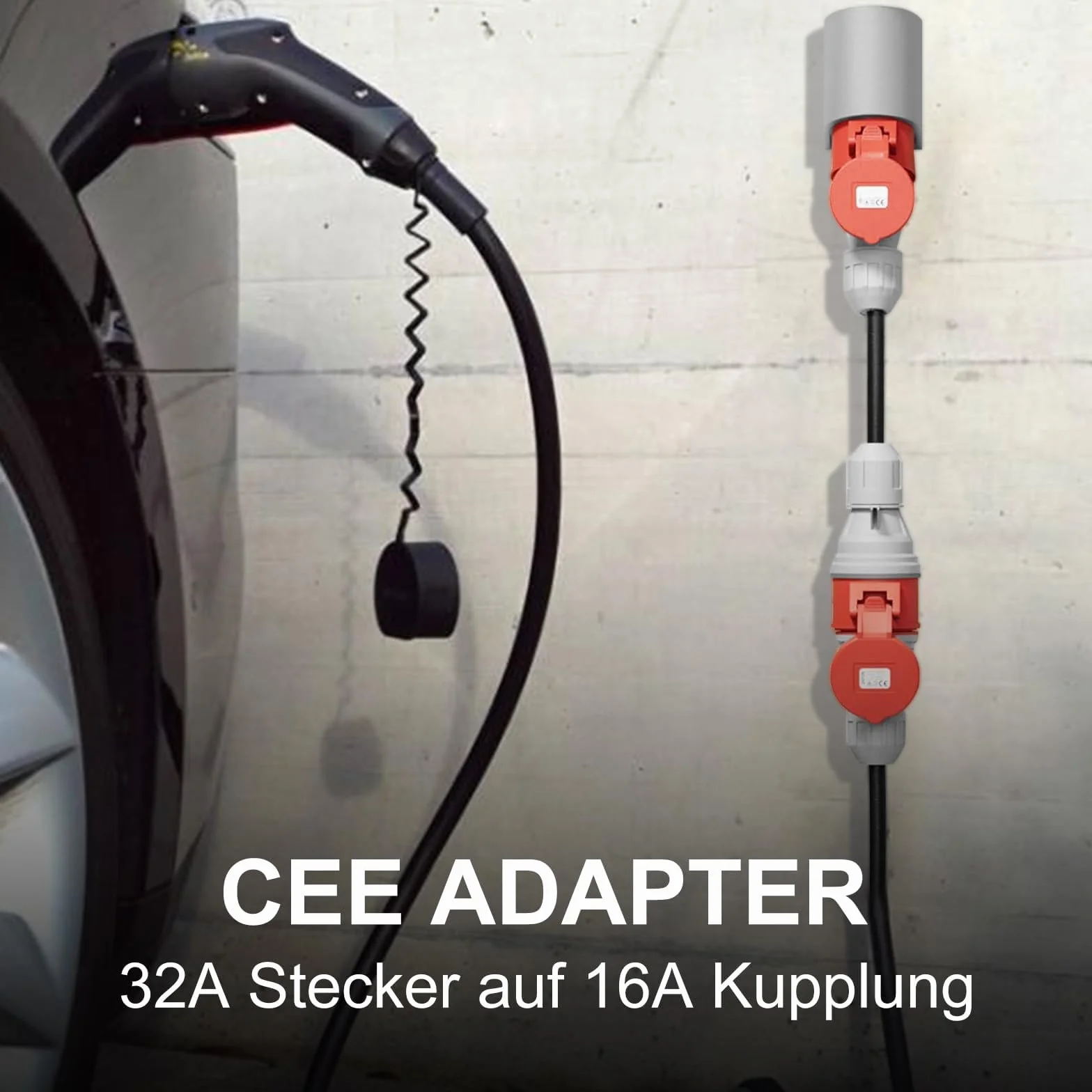 Adaptador de corriente fuerte CHRI Adaptador Cee de 32 A a 16 A, cable de corriente fuerte de 5 * 2,5 mm² 16 A 415 V