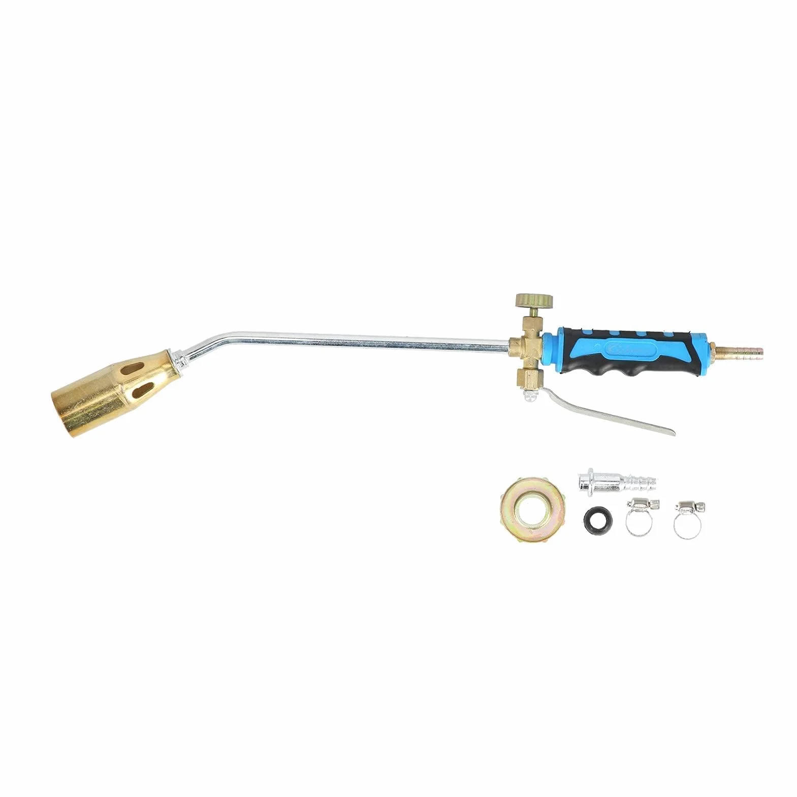 Agatige Cabezal De Antorcha De Soldadura, Pistola De Calentamiento De Soldadura Industrial, Antorcha De Soplete De Soldadura De Encendido, Llama Ajustable para Gas Doméstico (Double Switch)