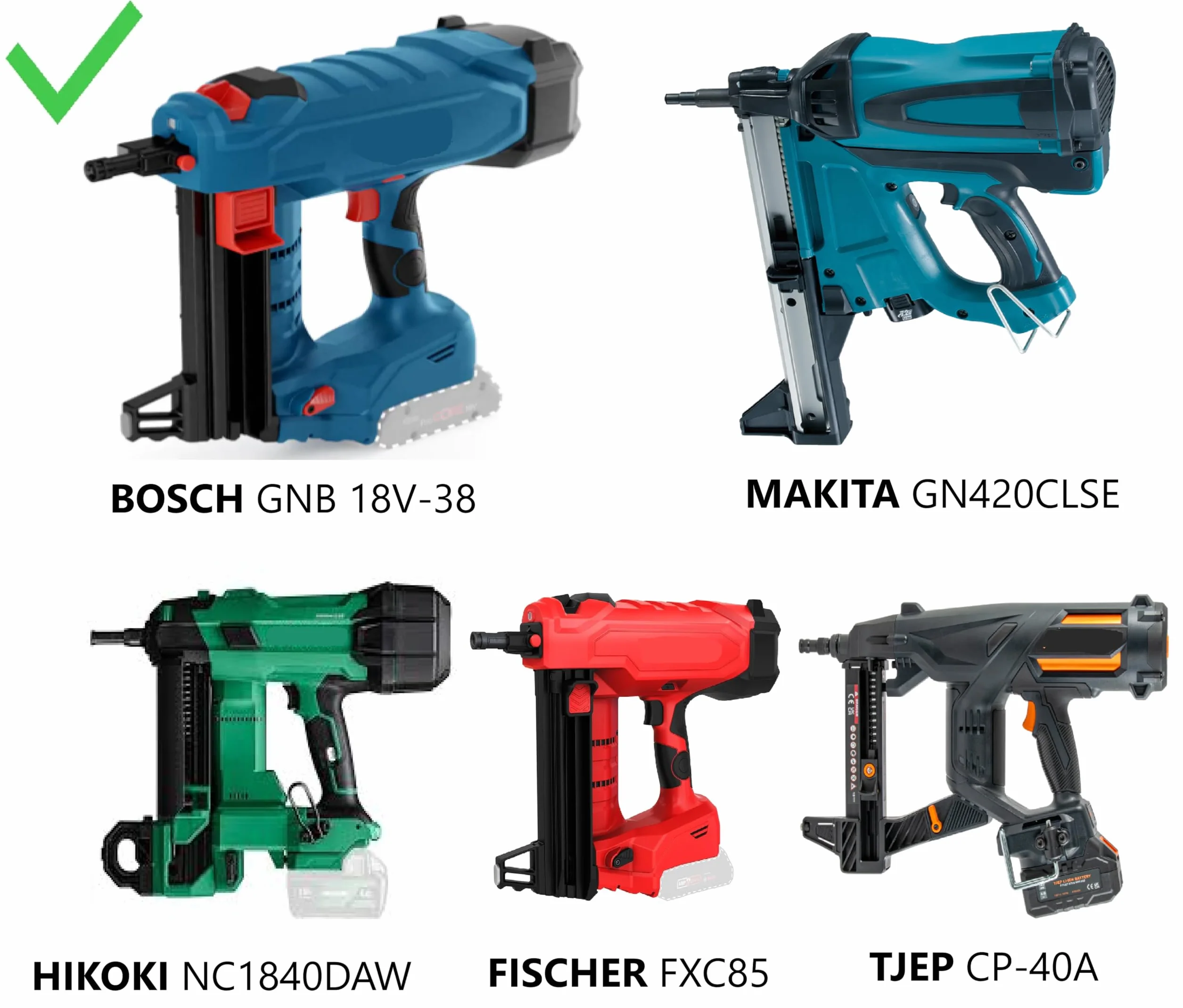 Caja de clavos universales HC6 para clavadora compatible SPIT Pulse 700 800 Bosch Hikoki compatible Makita Fischer Tjep acero o hormigón 14 mm - 400 unidades (14, 400.0, unidad)